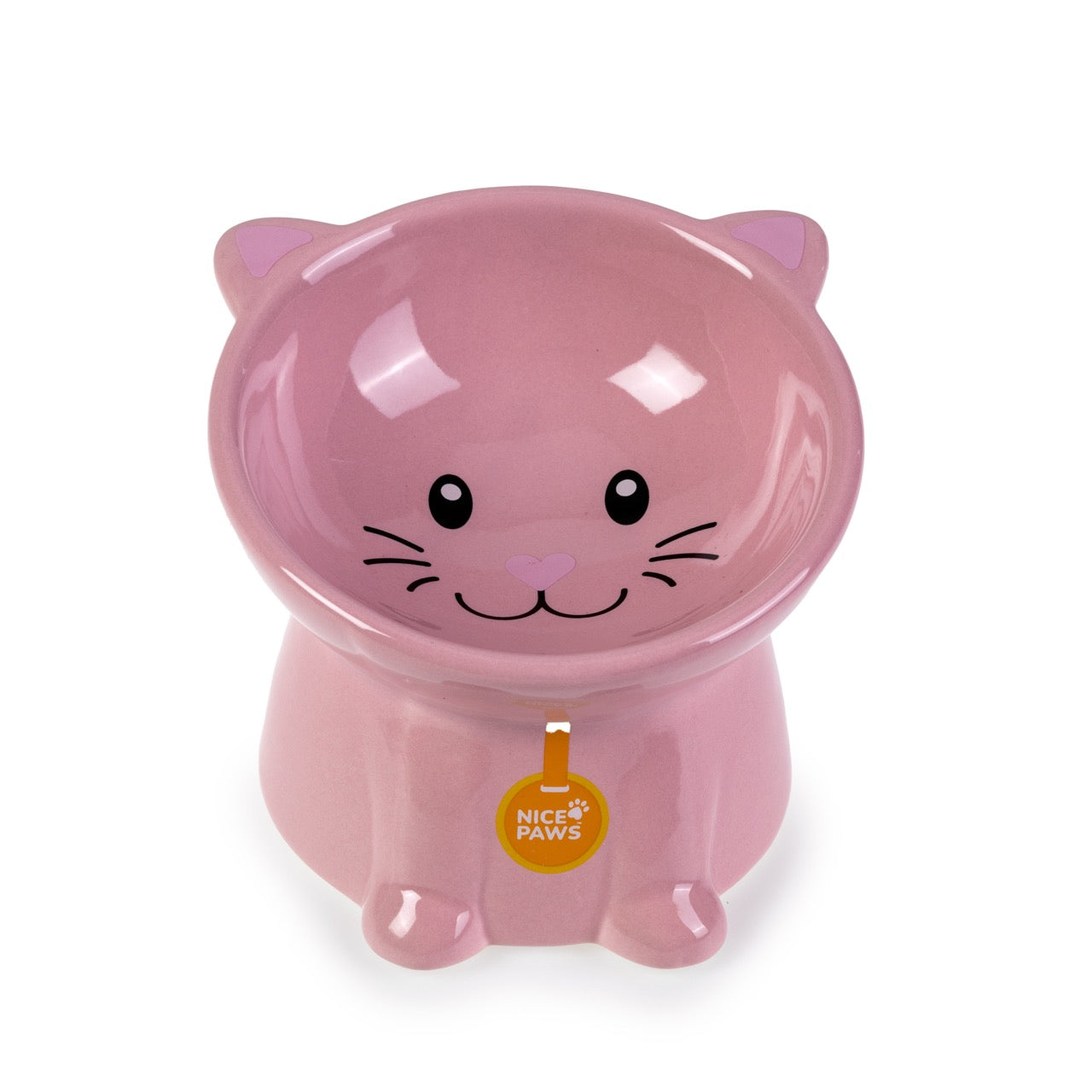 Nice Paws Tilted Cat Bowl Blue - Image 10