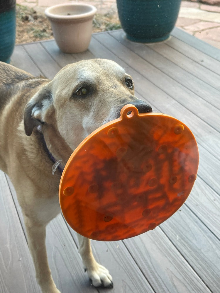SodaPup Camp eMat Enrichment Lick Mat Dogs Cats Suction Cups | Retro Van Design USA Made