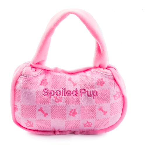 Pink Checker Chewy Vuiton Handbag by Haute Diggity Dog - Image 4