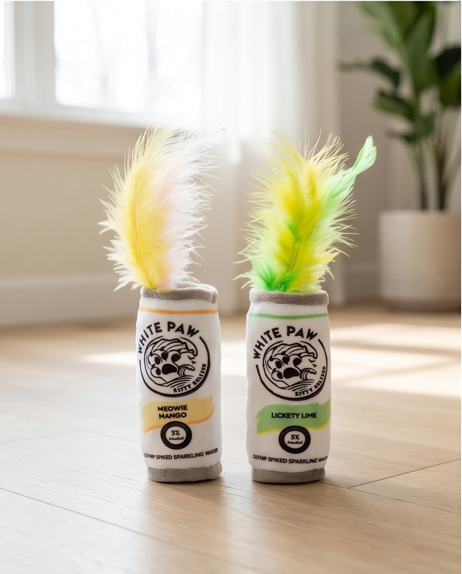 White Paw (Mango & Lime) Organic Catnip Toys by Haute Diggity Dog + Kitty - Image 2