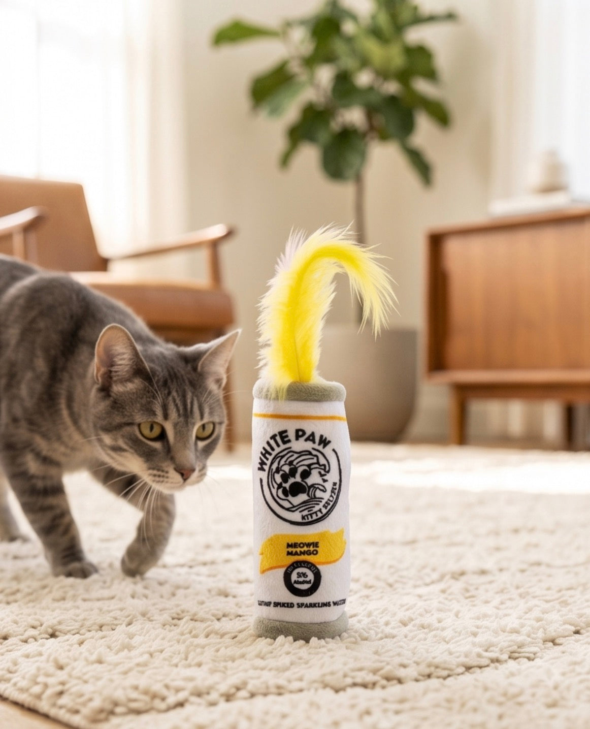 White Paw (Mango & Lime) Organic Catnip Toys by Haute Diggity Dog + Kitty - Image 4
