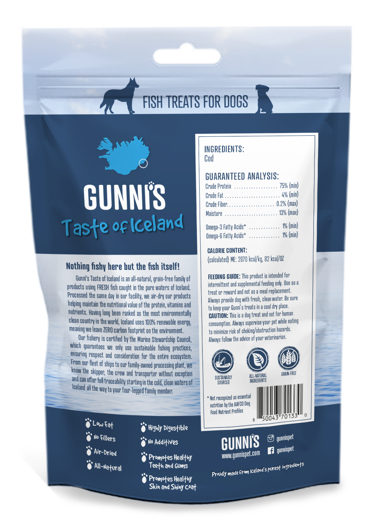 3 Pack Cod Chewy Sticks - Image 2
