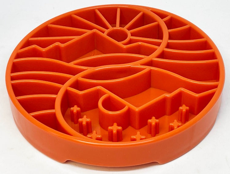 SodaPup Sun Moon eTray Shallow Slow Feeder Dog Bowl Enrichment | USA Made