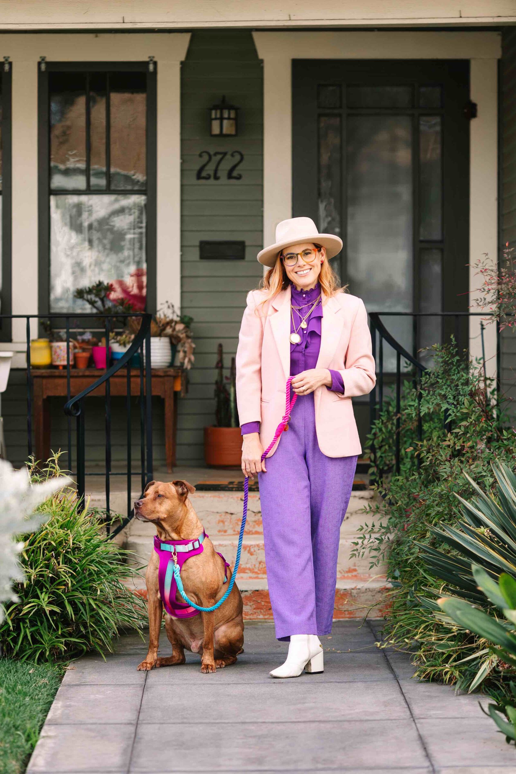 Joana Dog Harness | Pink Papyrus