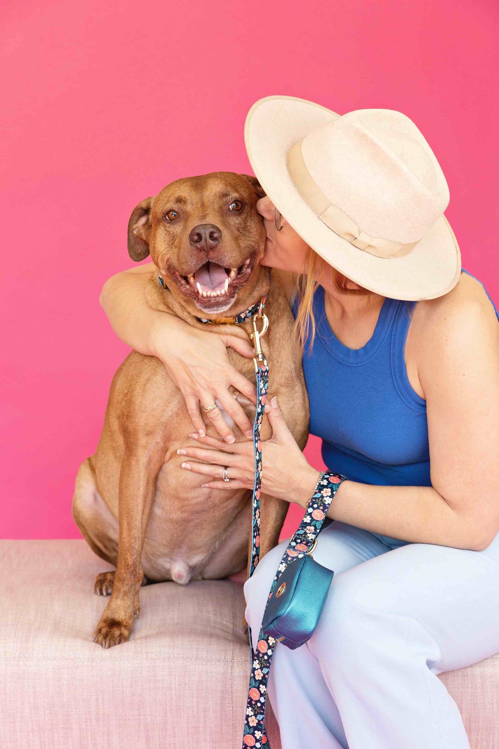 Riley Dog Leash | Pink Papyrus