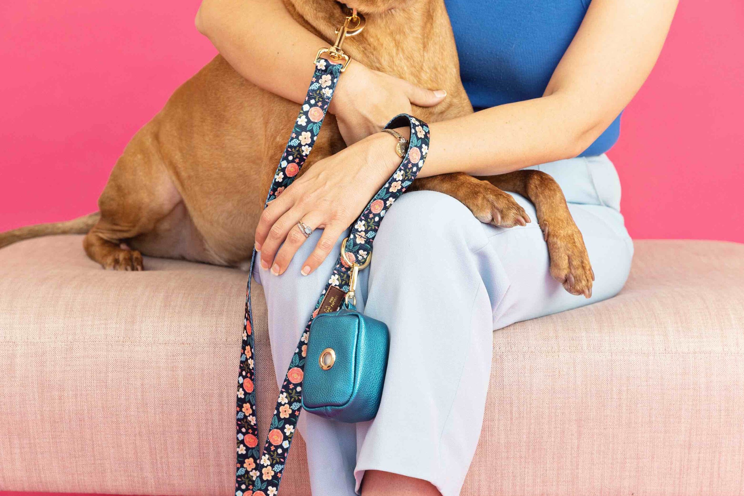 Riley Dog Leash | Pink Papyrus