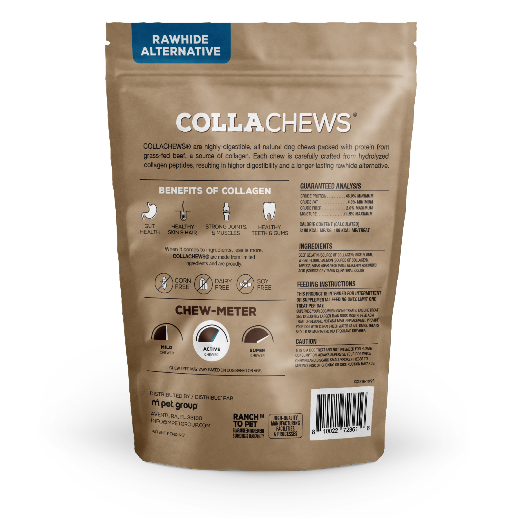 CollaChews 6" Salmon & Collagen Rolls - 4 Pack Bag