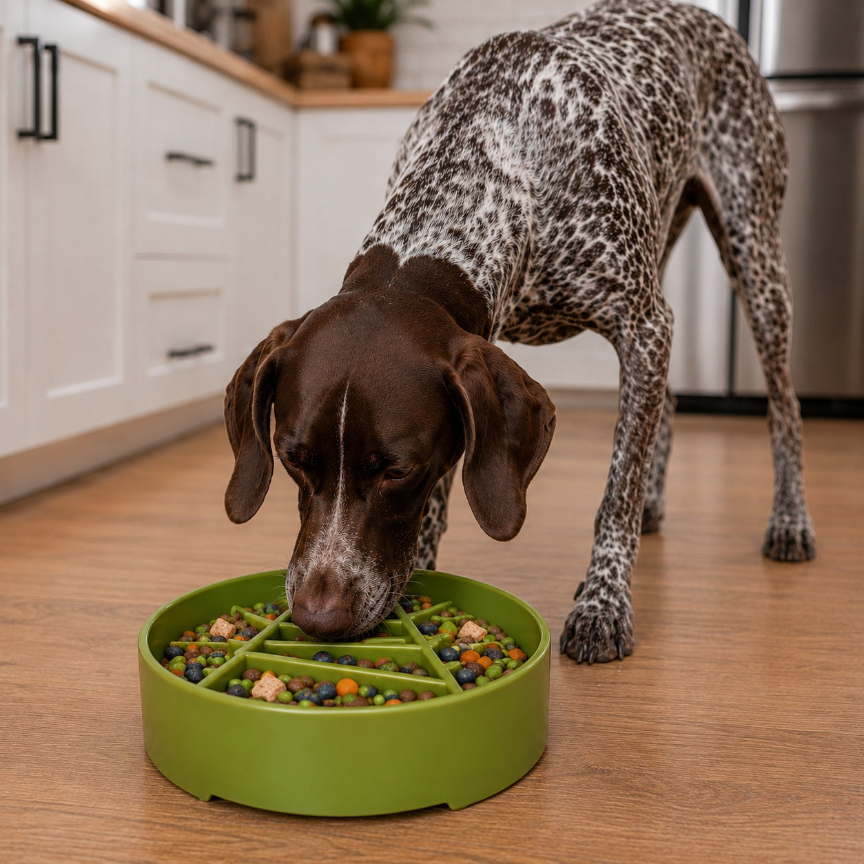 SodaPup Pine Tree Christmas eBowl Deep Slow Feeder Dog Bowl Enrichment | USA Made