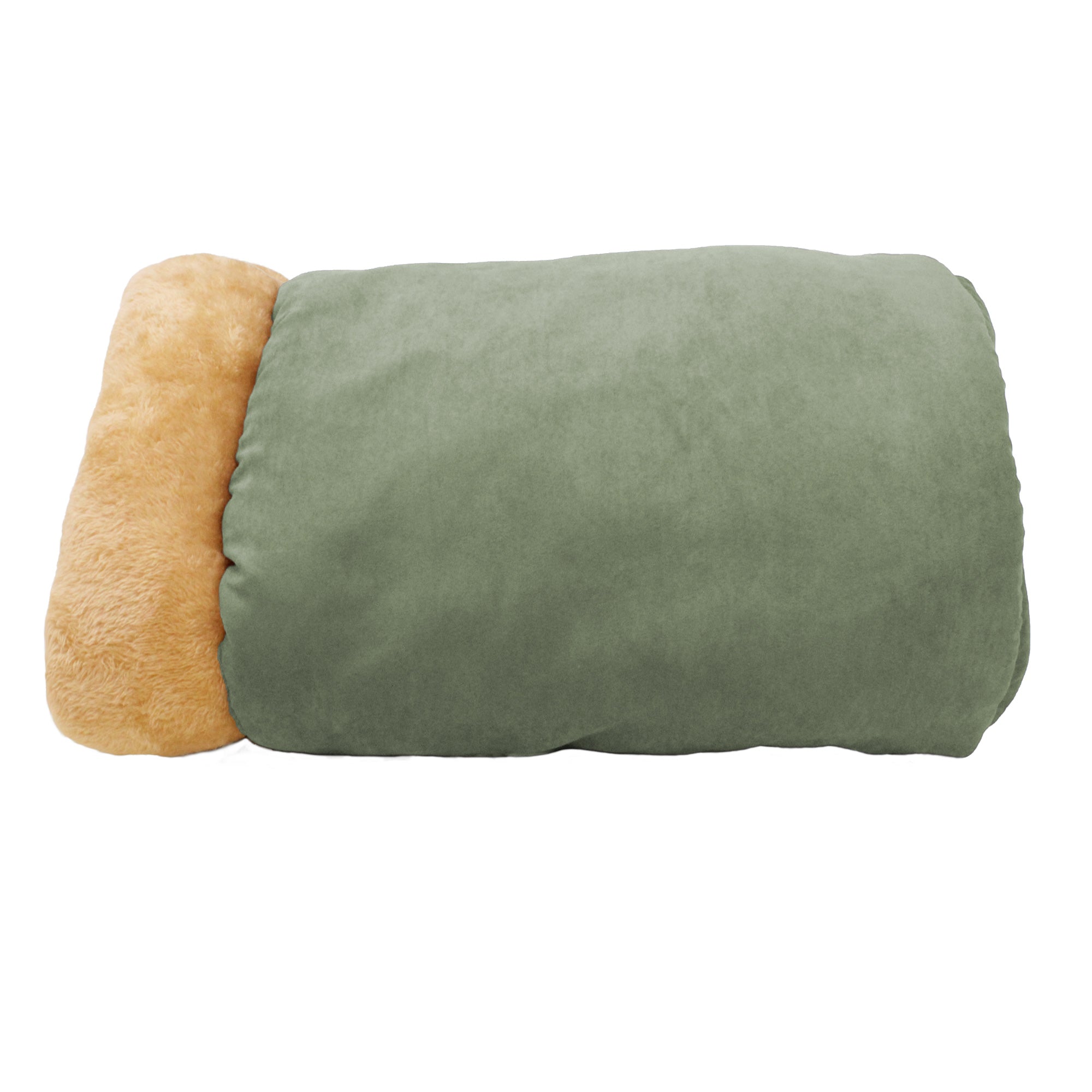 GOOPAWS 4 in 1 Self Warming Burrow Cat Bed Sleeping Cave, Sage Green - Image 2