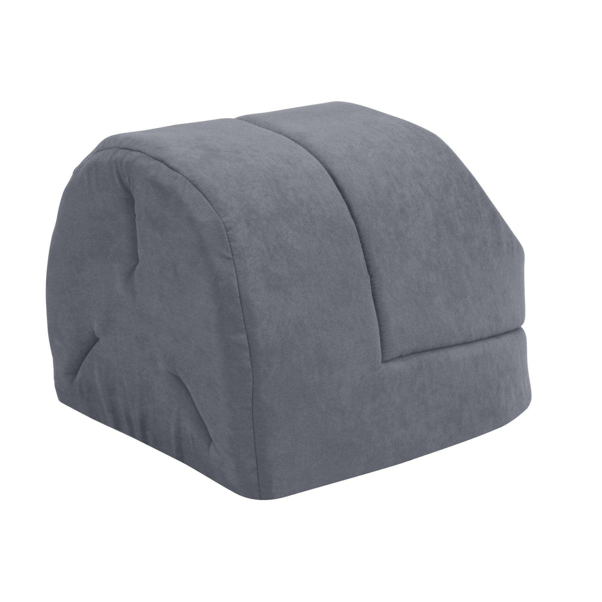 GOOPAWS Cave Covered for Cat Small Dog Warming Burrow Cat Bed, Gray - Image 4