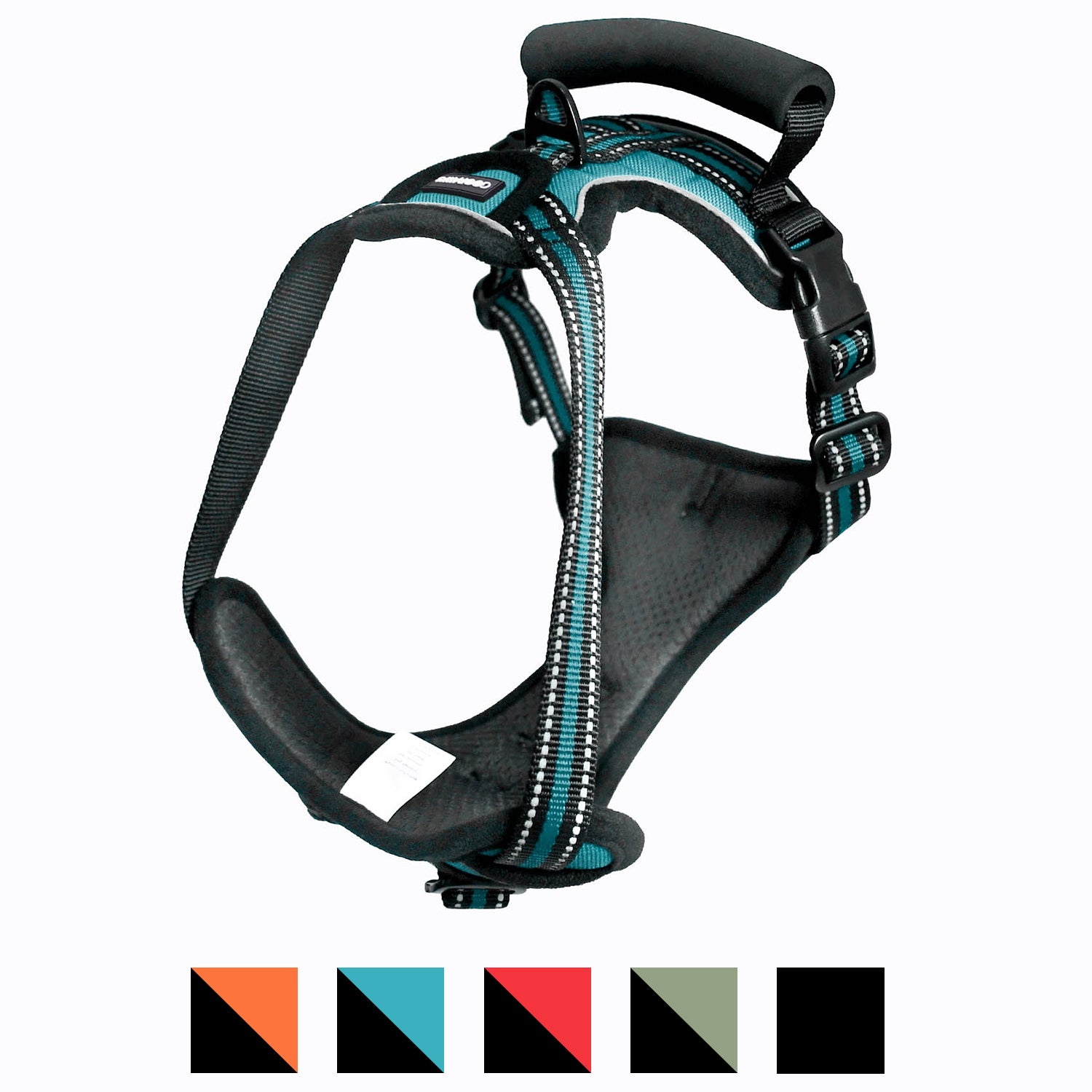 GOOPAWS Padded Reflective Pet Dog Harness, Lightweight Ripstop, Blue - Image 2