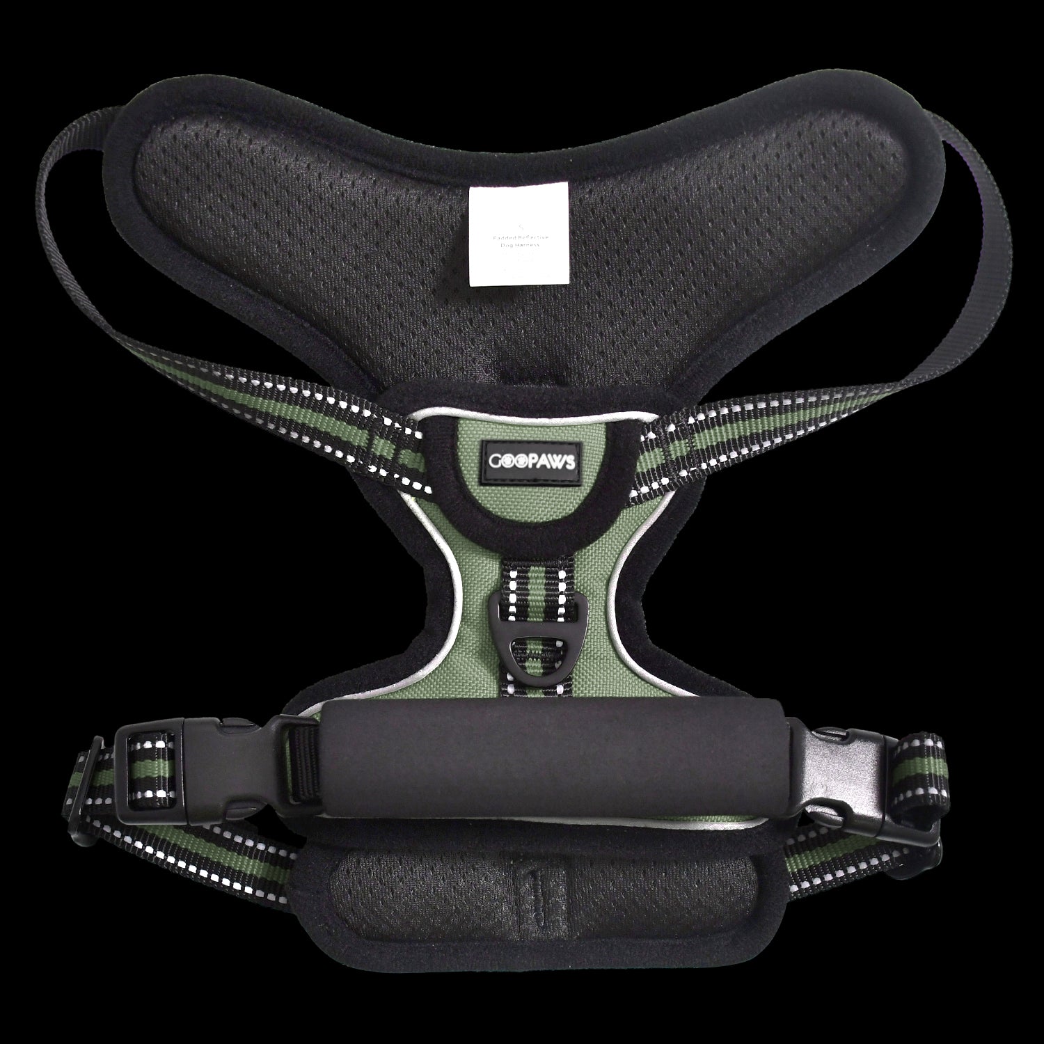 GOOPAWS Padded Reflective Pet Dog Harness, Lightweight Ripstop, Green - Image 6