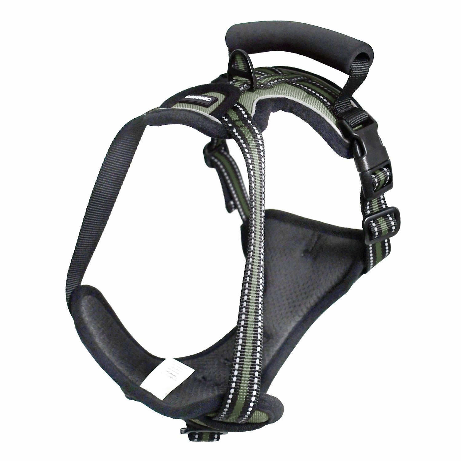 GOOPAWS Padded Reflective Pet Dog Harness, Lightweight Ripstop, Green - Image 8