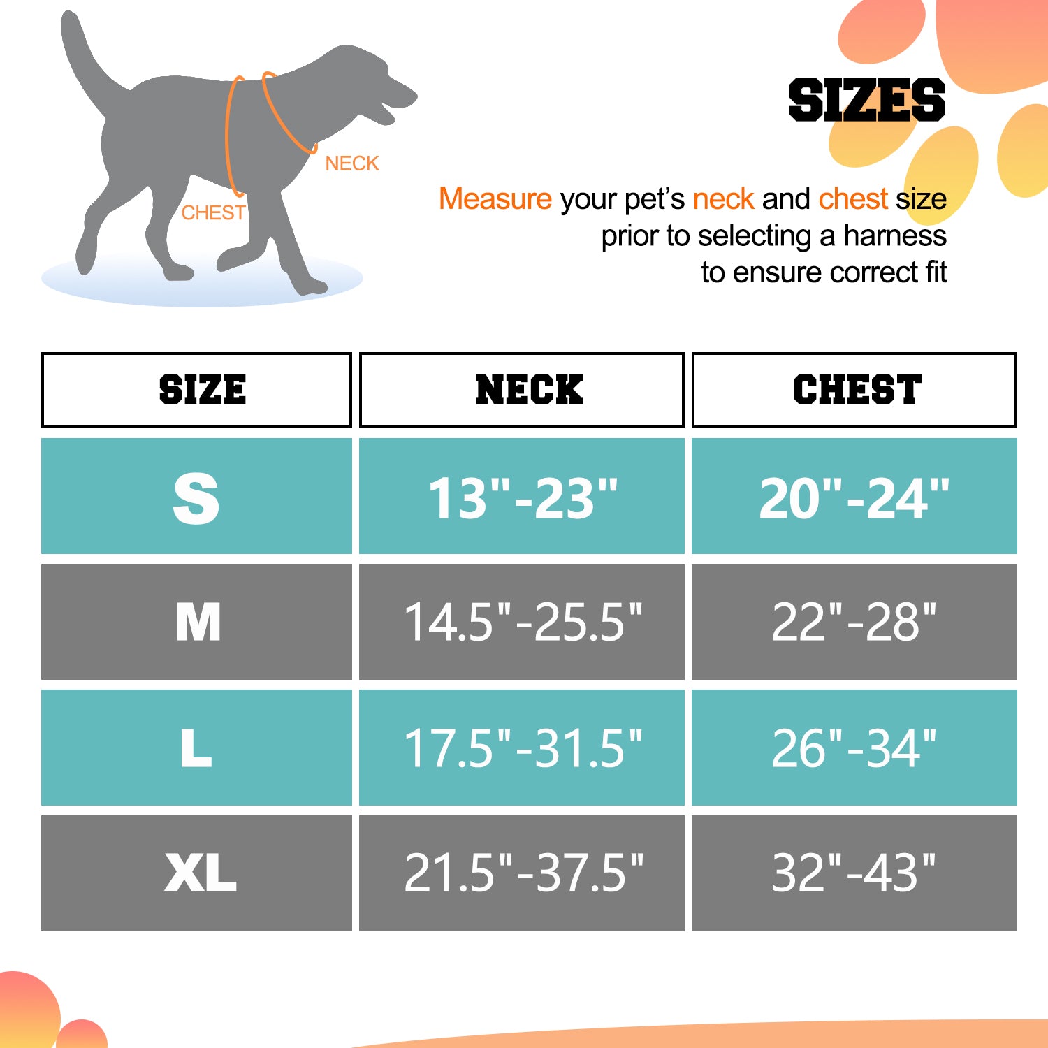 GOOPAWS Padded Reflective Pet Dog Harness, Lightweight Ripstop, Orange - Image 3