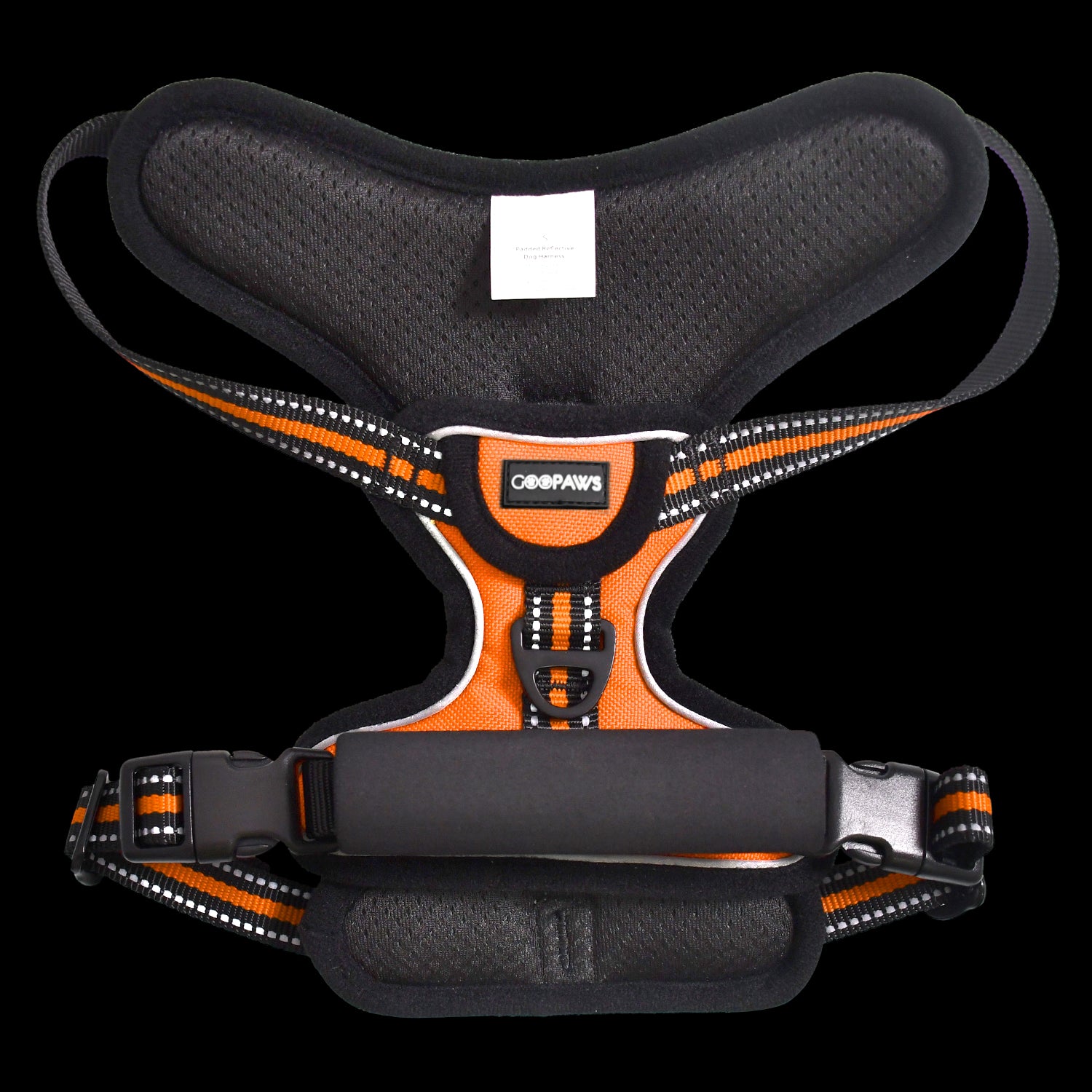 GOOPAWS Padded Reflective Pet Dog Harness, Lightweight Ripstop, Orange - Image 9