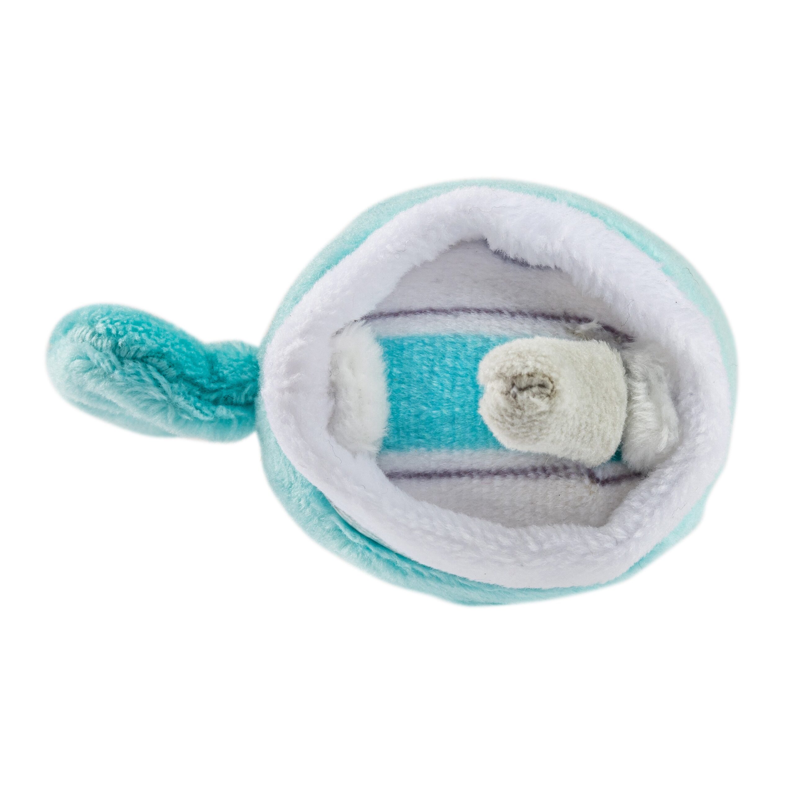 Snuggly Cup 3-Pack Organic Catnip Toys (Teal, Ivory, Blush) - Image 8