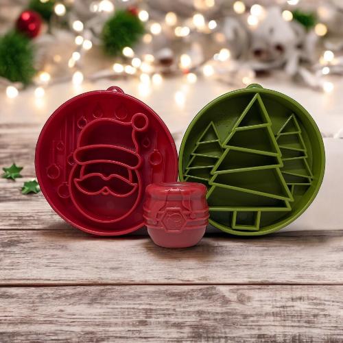 SodaPup Santa Christmas eBowl Deep Slow Feeder Dog Bowl Enrichment | USA Made