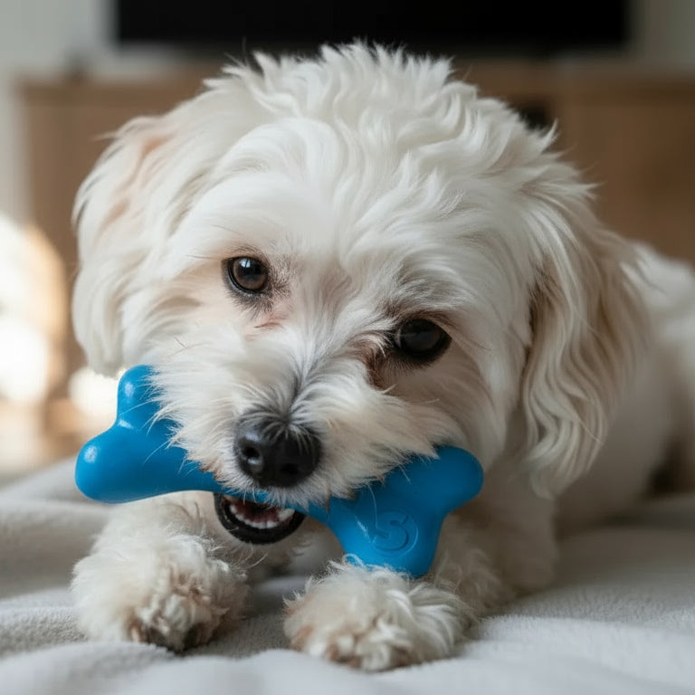 SodaPup PUP-X Rubber Bone Dog Toy Durable, Floats, Chew Large Dogs | USA
