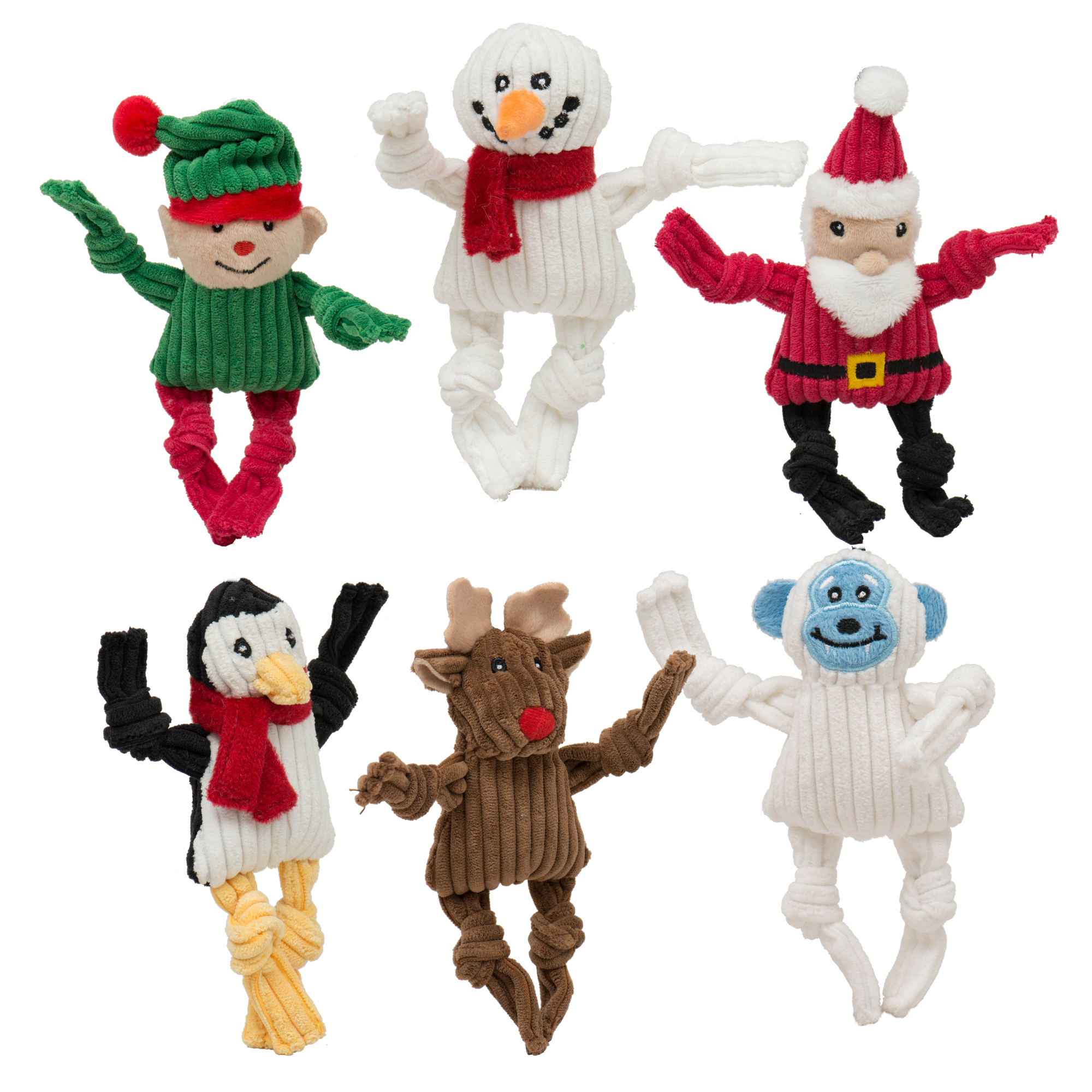 Santa's Workshop Wee Huggles® Dog Toys (6pk)