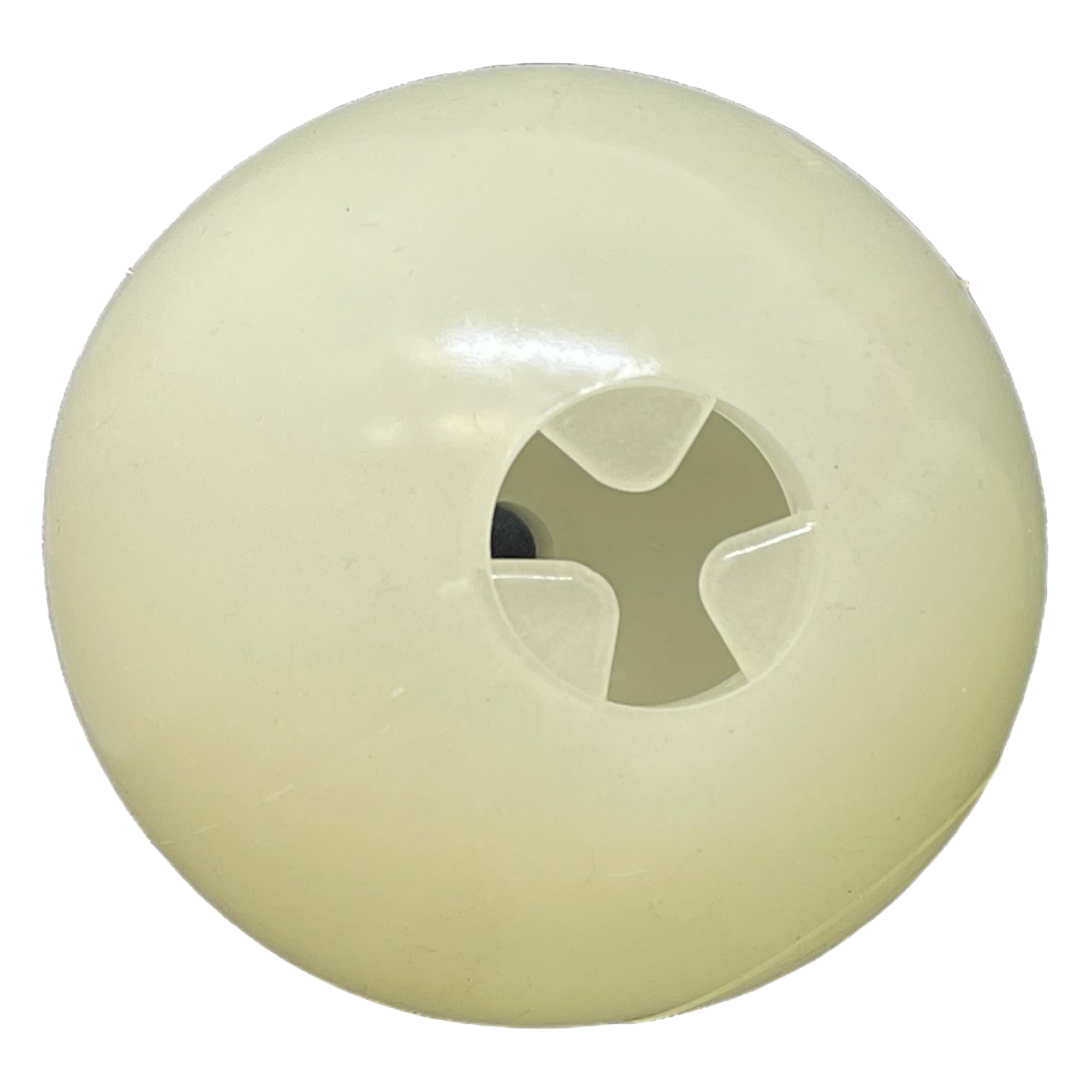 SodaPup 4" Glow-in-the-Dark Dog Ball Treat Dispenser & Water Toy | USA Made "4 PUP-X Dispensing Glow