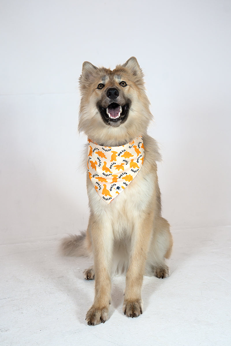 Chicken Nugget Double Sided Dog Bandana