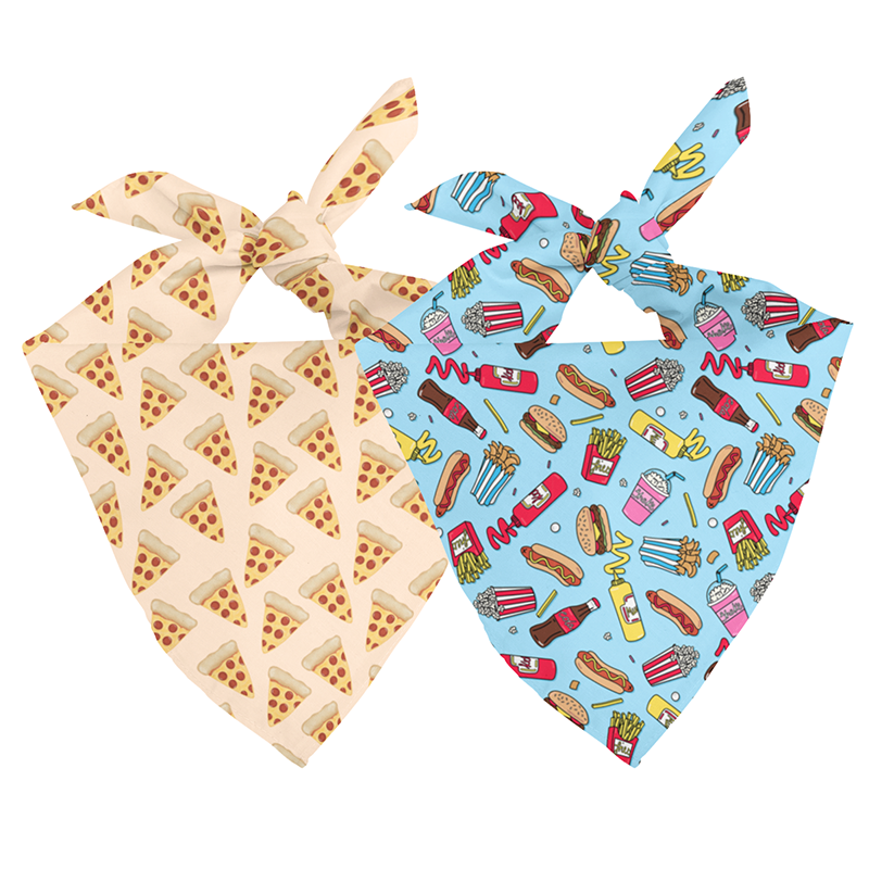 Foodie Tie On Dog Bandana