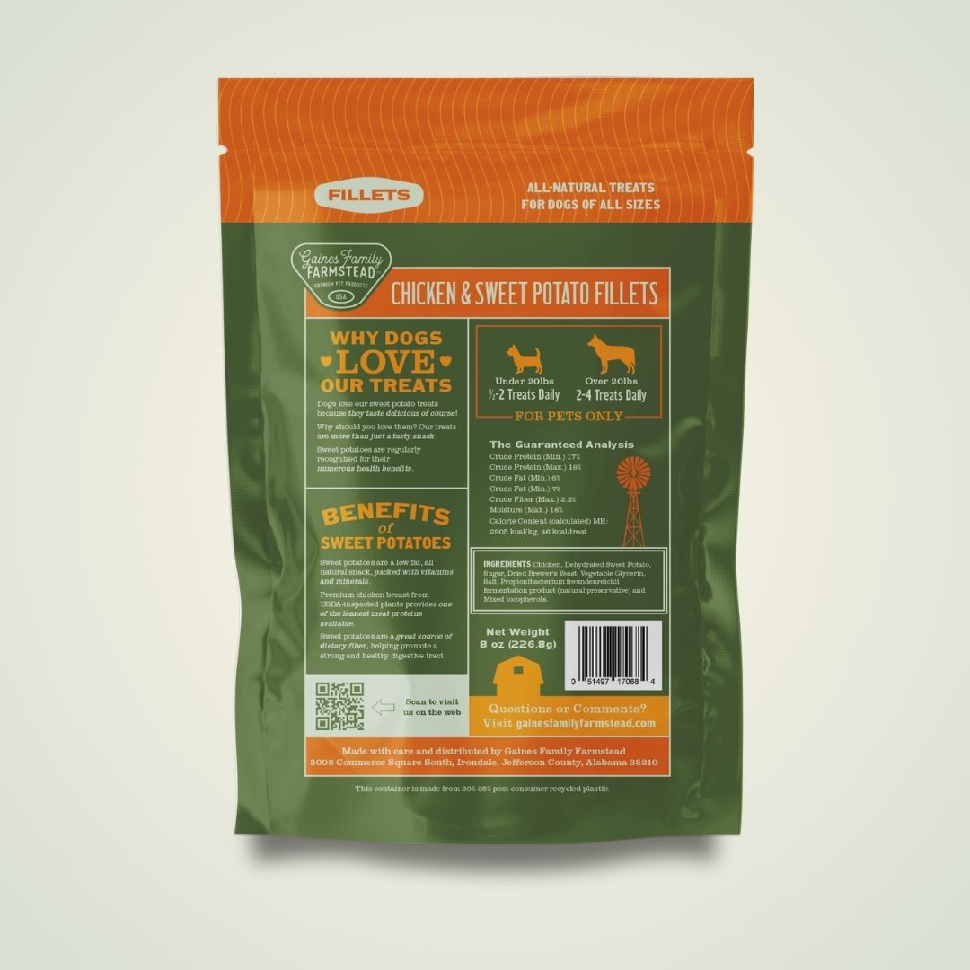 Chicken and Sweet Potato Fillets - 8oz - Image 2
