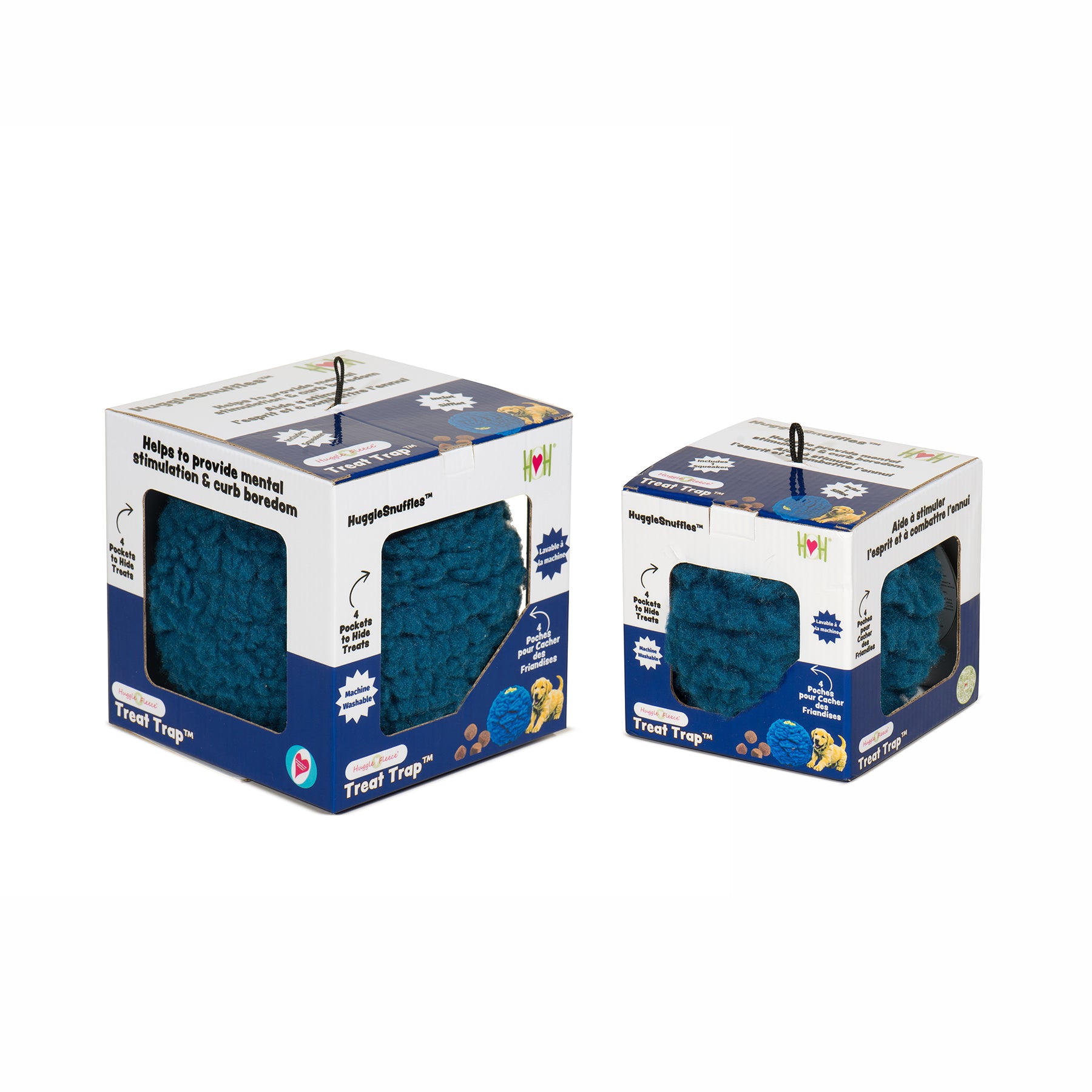 HuggleSnuffles™ HuggleFleece® Treat Trap - Treat Dispensing Ball - Image 2