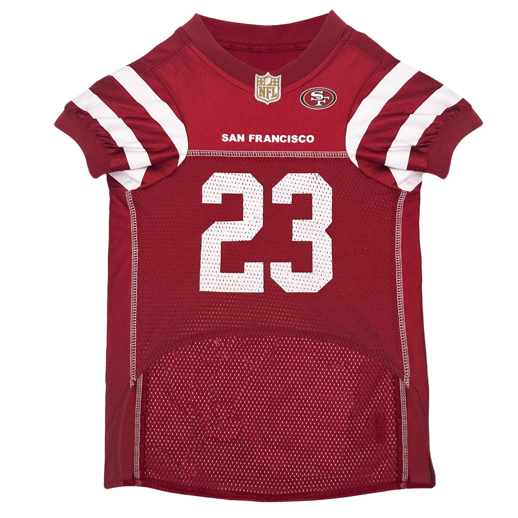 Christian Mccaffrey Pet Striped Jersey (San) - Image 2