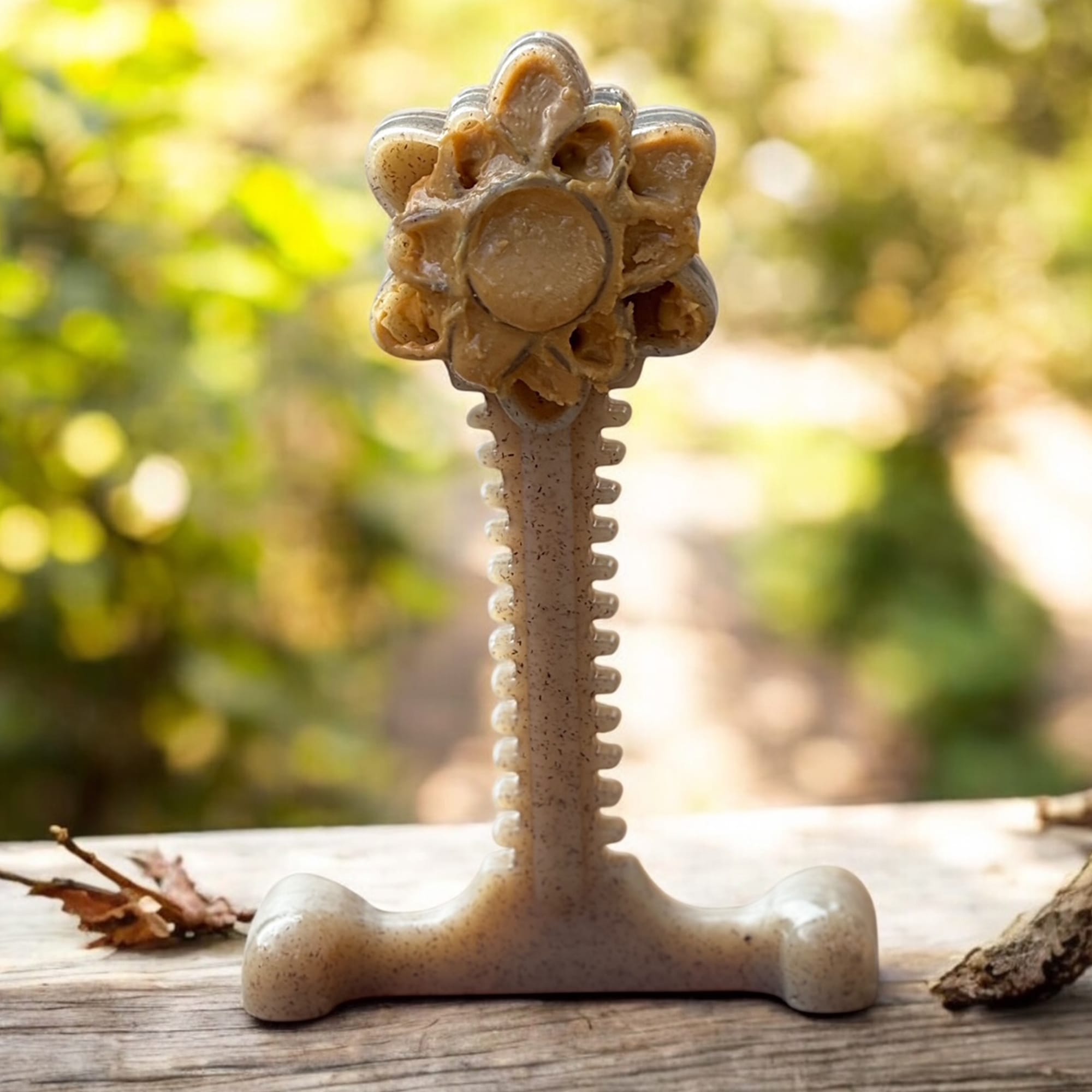SodaPup Honey Bone Dental Flower Tower Indestructible Nylon Dog Chew Toy XL | USA