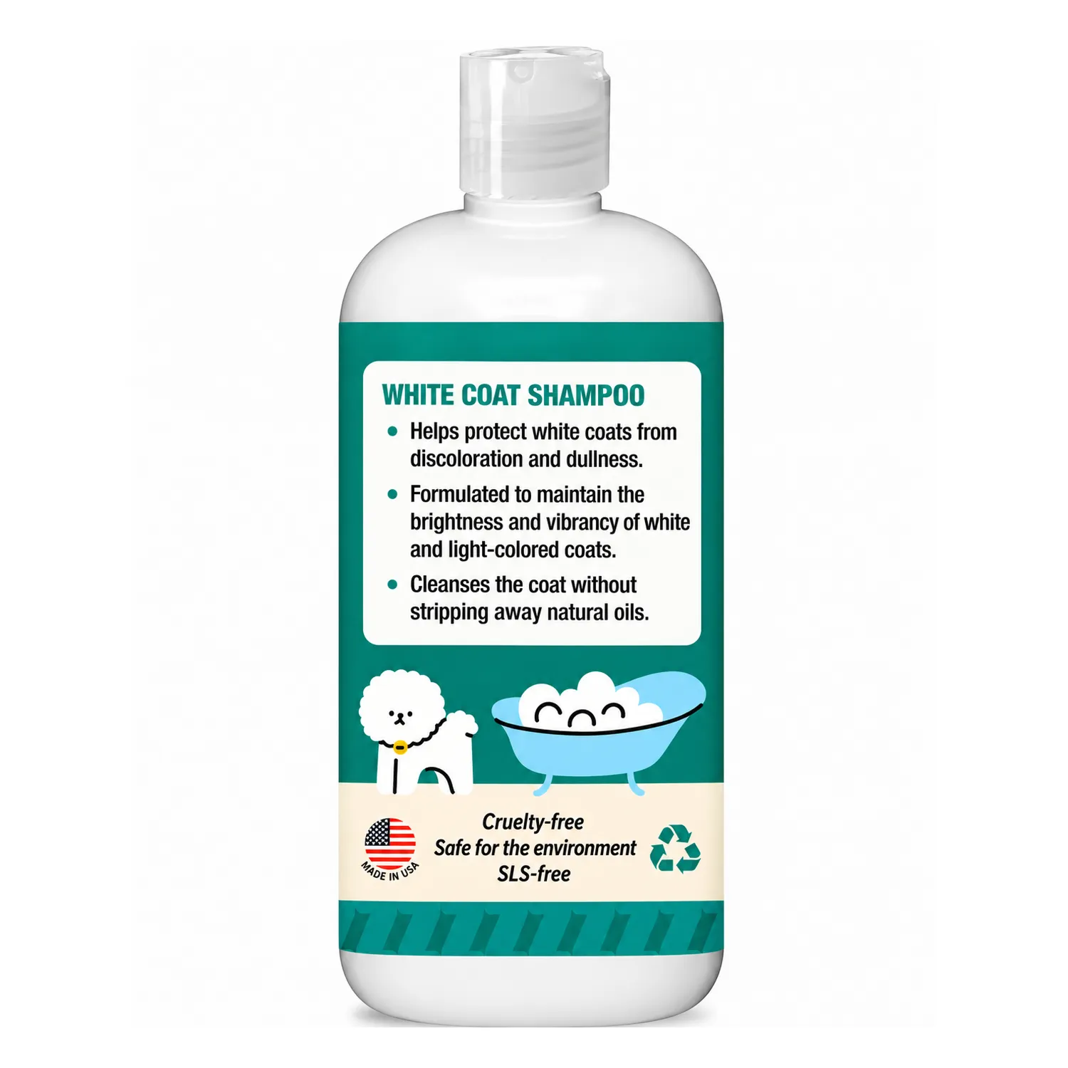 ThoozyPet White Coat Shampoo Green Tea & Mint 16oz - Image 6