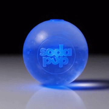 SodaPup Strobe Ball Light-Up Dog Toy Durable Floating Chew | Made USA