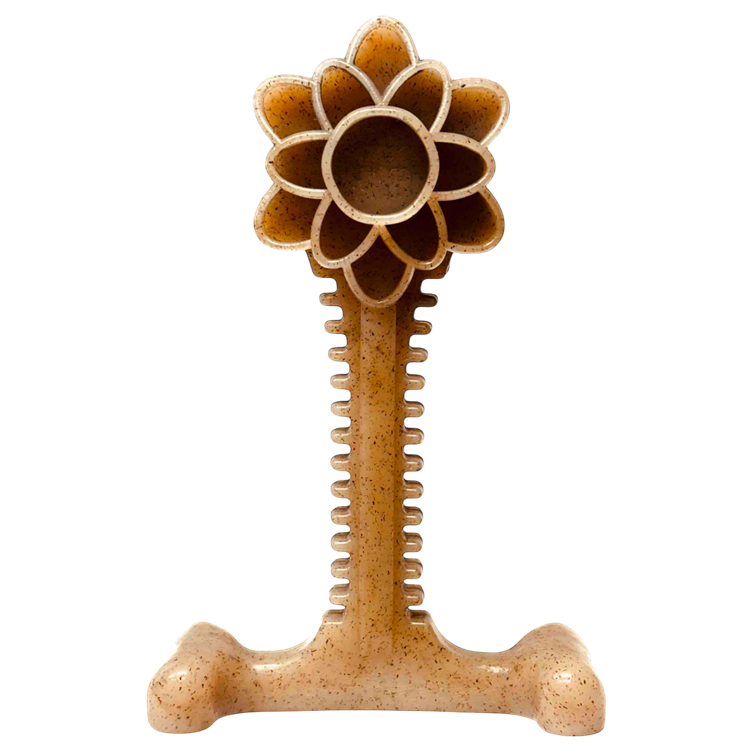 SodaPup Honey Bone Dental Flower Tower Indestructible Nylon Dog Chew Toy XL | USA