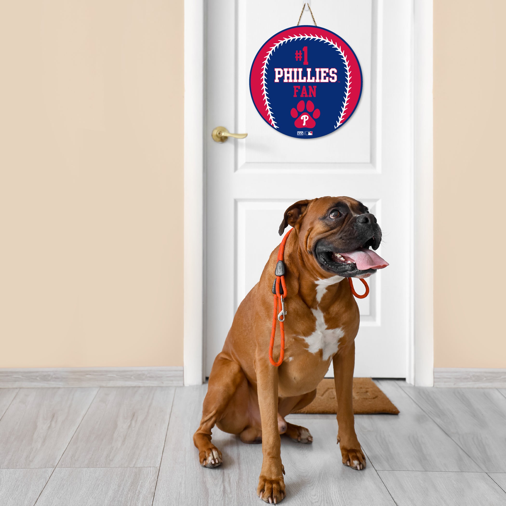 PHILADELPHIA PHILLIES BASEBALL SHAPE SIGN - Image 2
