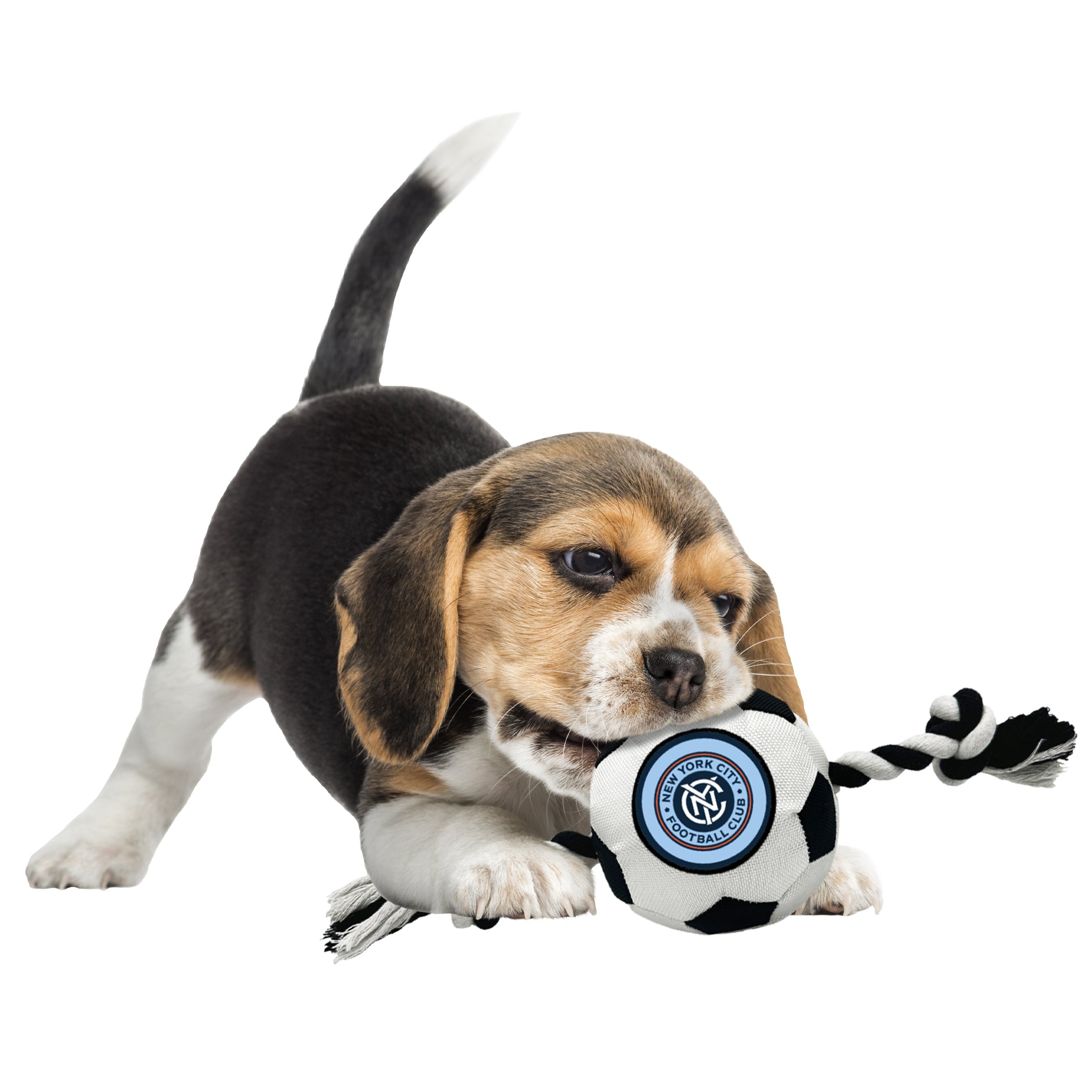 New York City FC Soccer Ball Rope Toy - Image 2