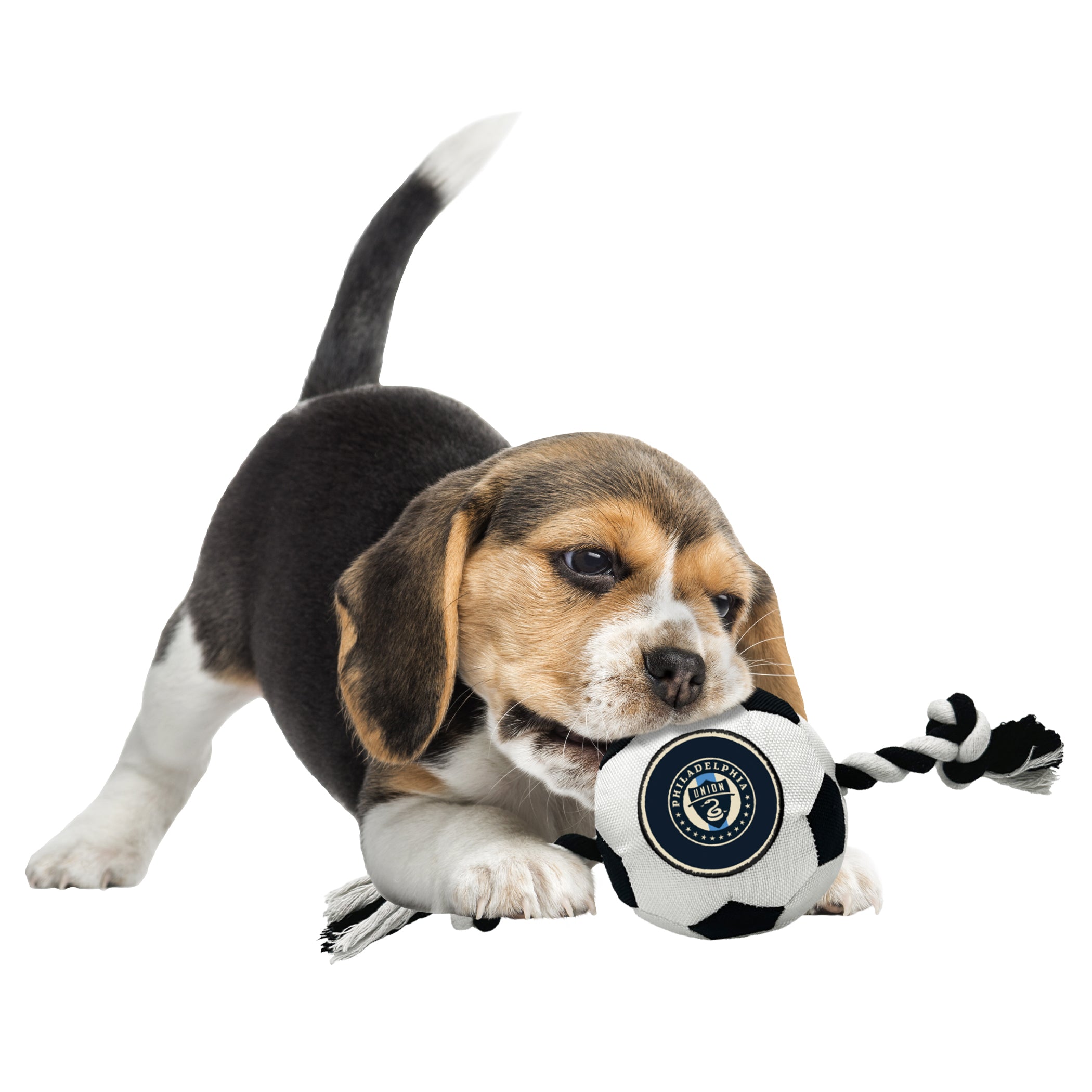 Philadelphia Union Soccer Ball Rope Toy - Image 2