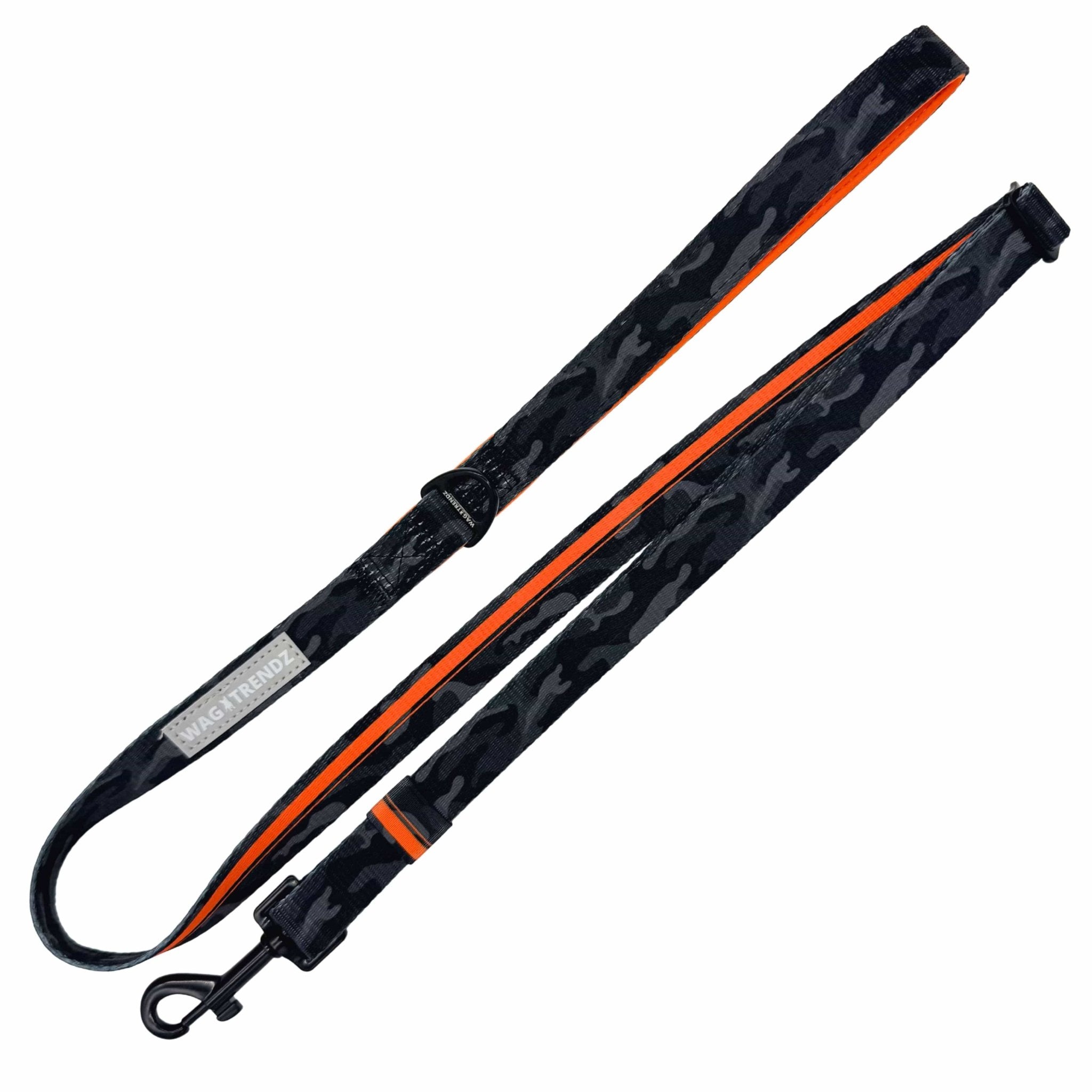 Adjustable Dog Leash | Camo Chic (SHēk) Orange - Image 7