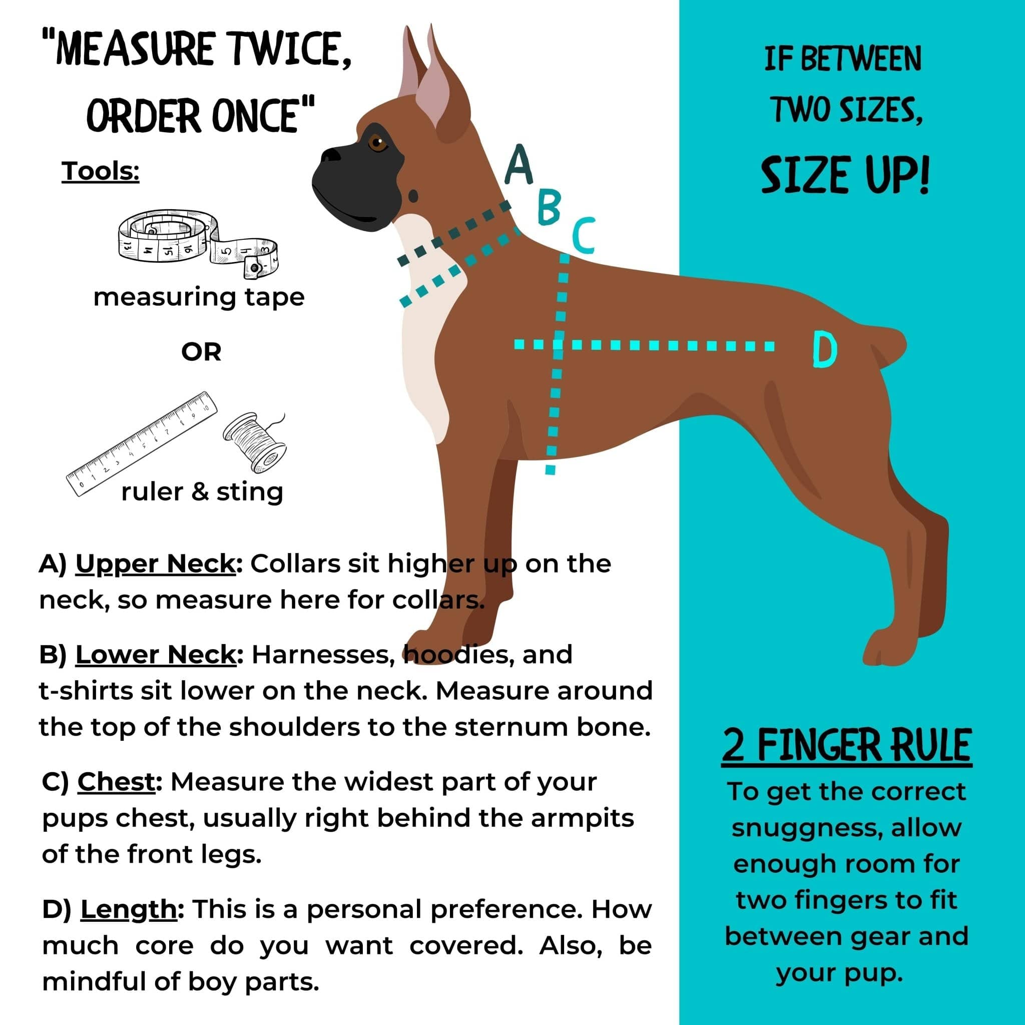French Bulldog Hoodie - How To Measure - Wag Trendz