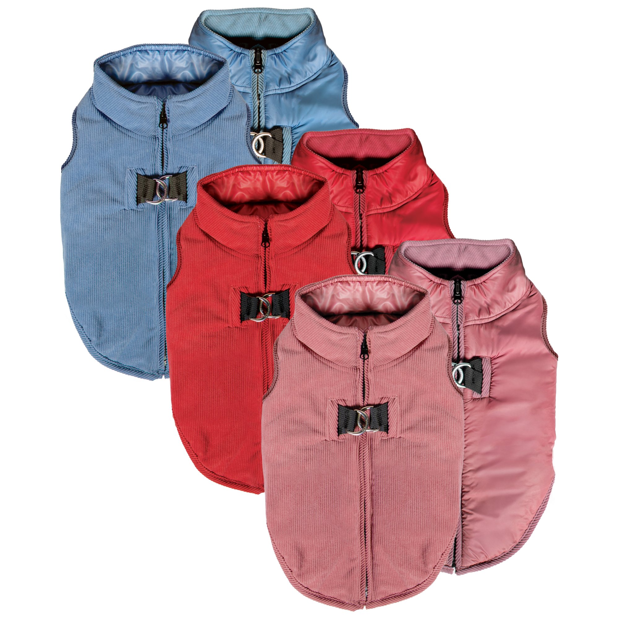 #78251 Corduroy Reversible Zip Up Fleece - Image 4