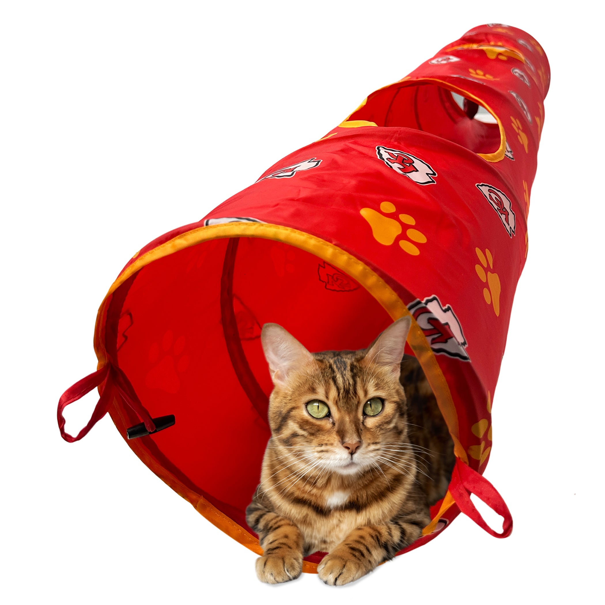 Kansas City Chiefs Cat Tunnel Toy - Image 3