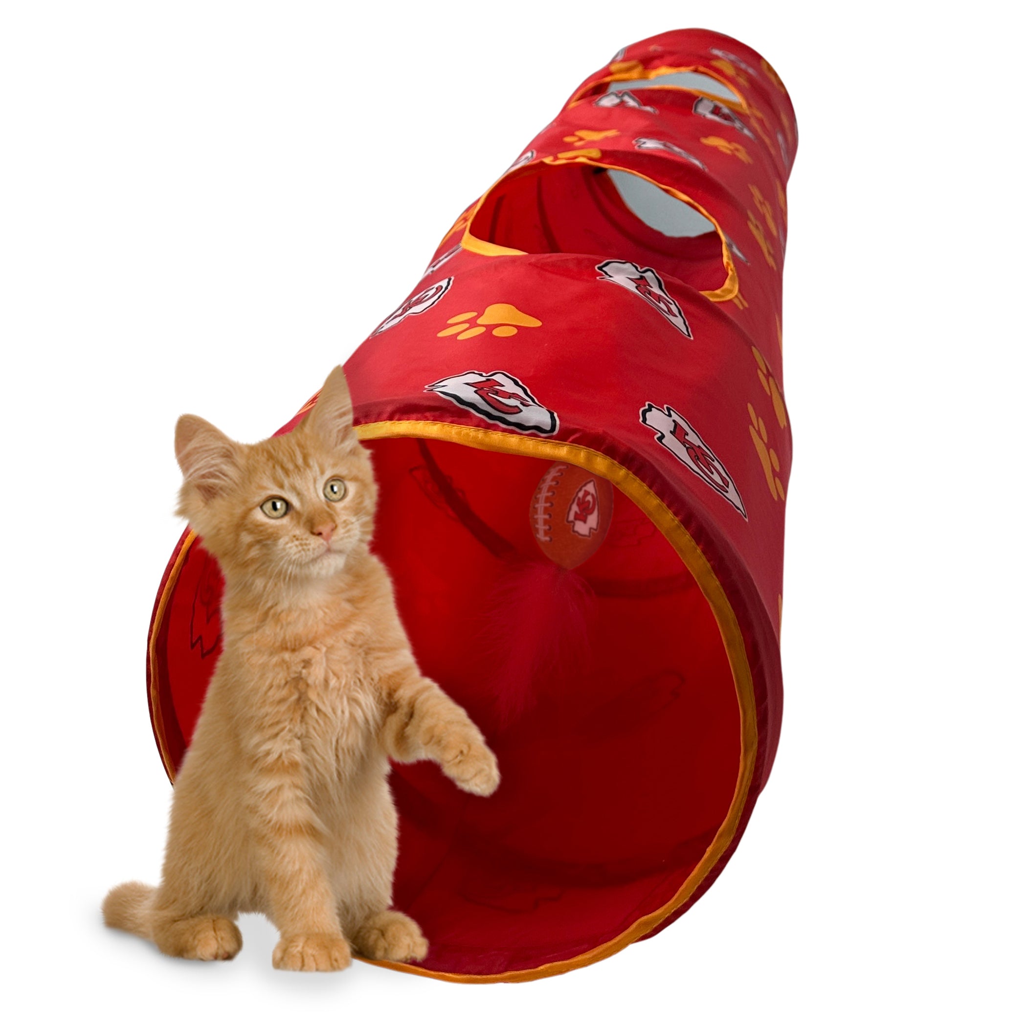Kansas City Chiefs Cat Tunnel Toy - Image 4