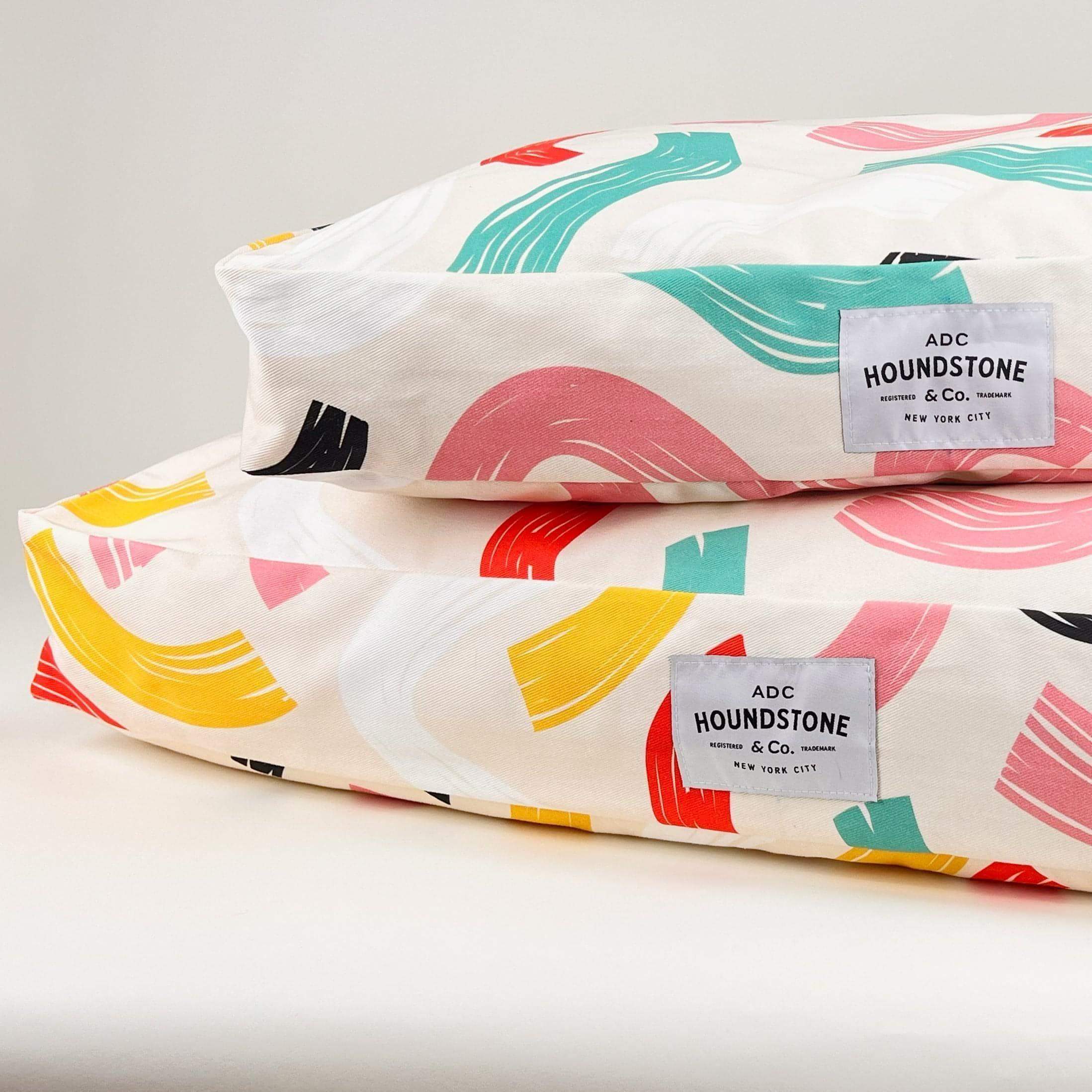 Houndstone Dog Bed, Waterproof Liner, Made in USA - Brushed Confetti