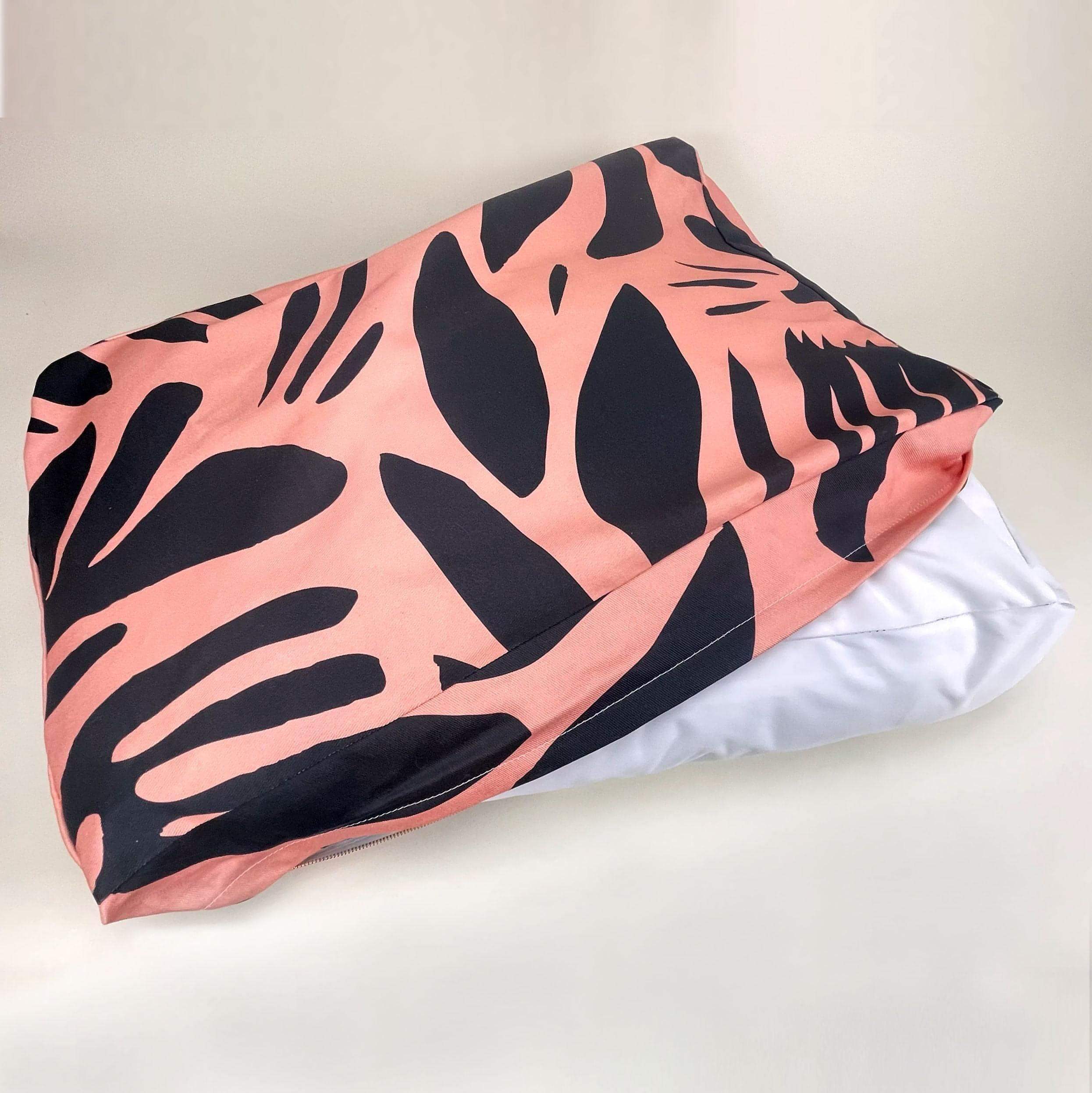 Houndstone Dog Bed, Waterproof Liner, Made in USA - Block Print Floral - Image 2
