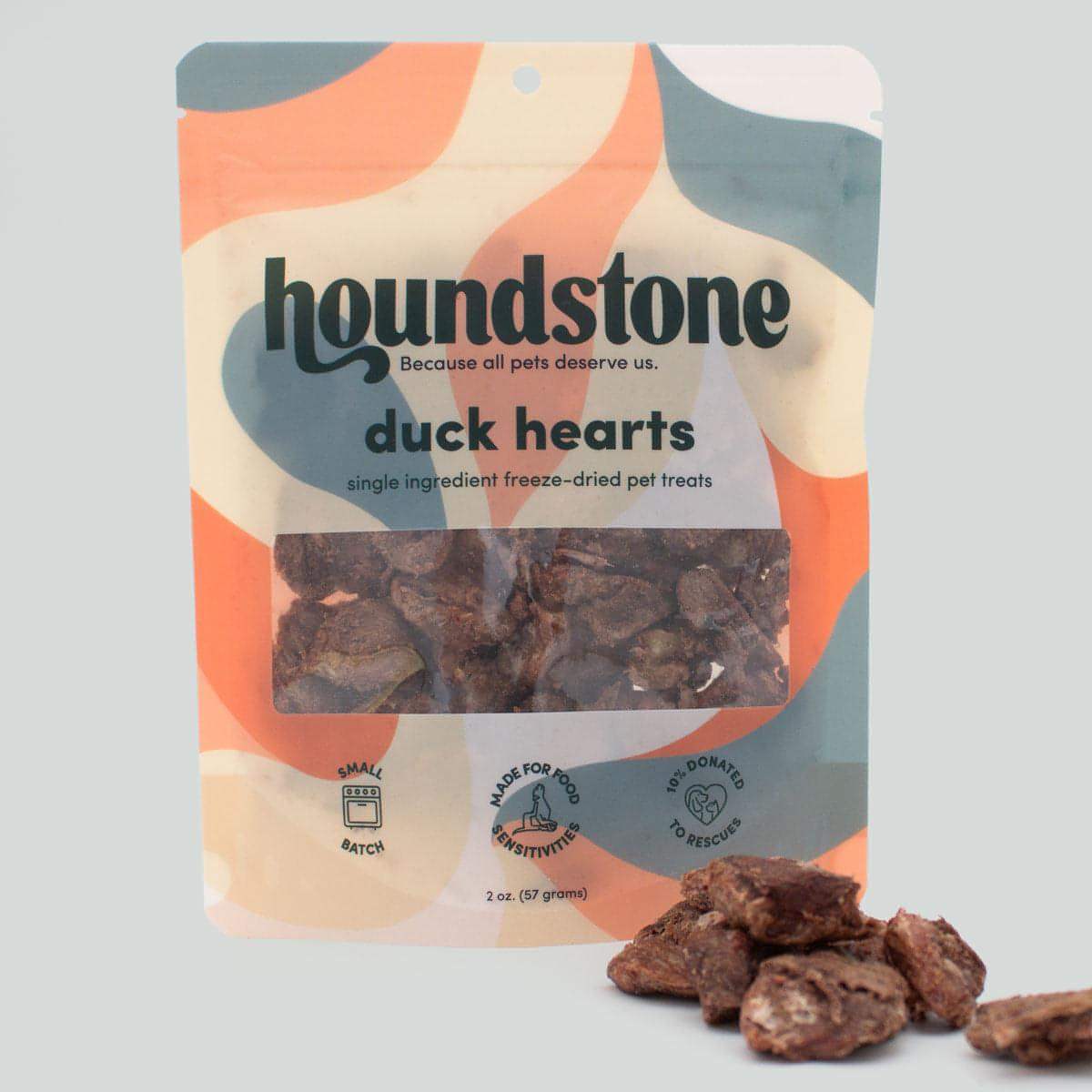 Duck Heart Freeze Dried Dog Treats