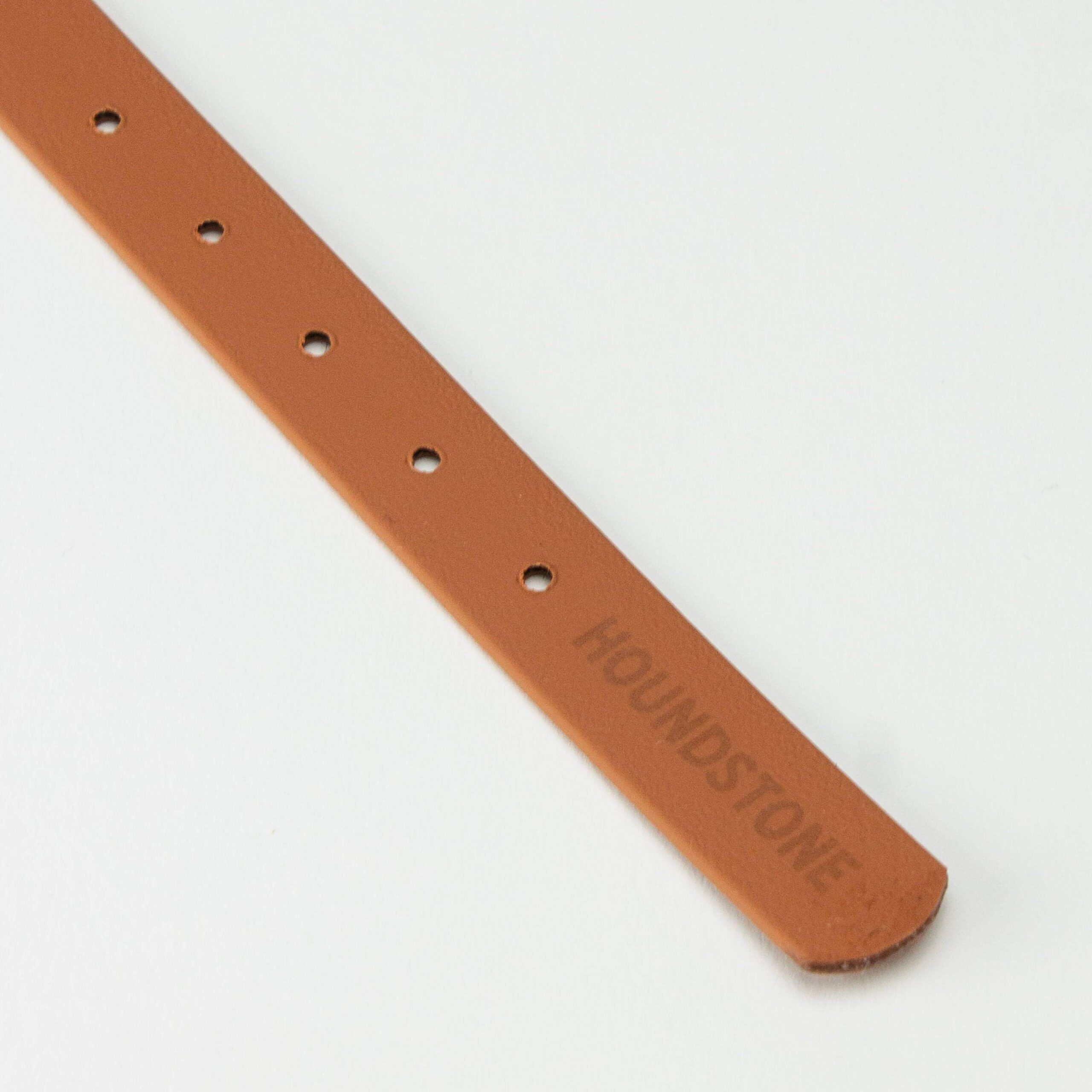 houndstone white and brown dog collar