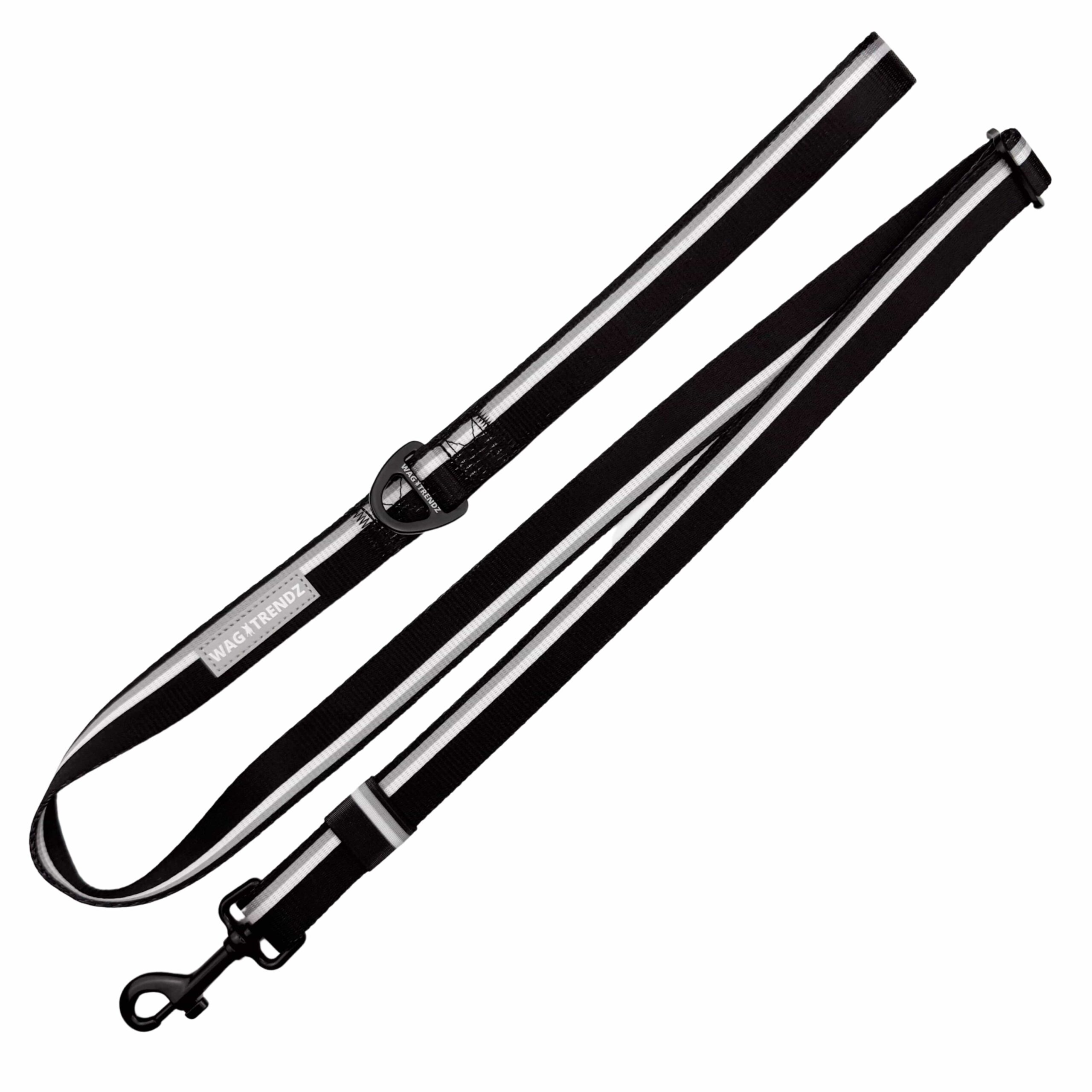 NeoCool Sport Adjustable Dog leash in black on a white background