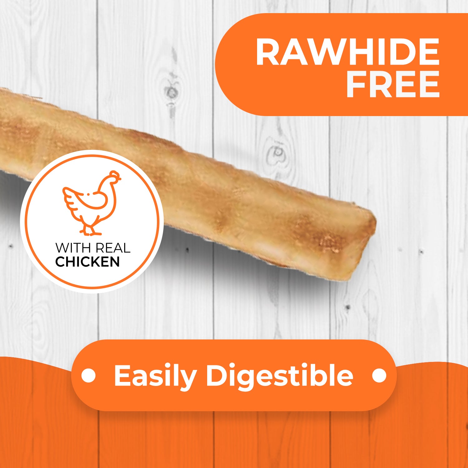 Canine Naturals Chicken Recipe Chew - 5" Stick - Image 3