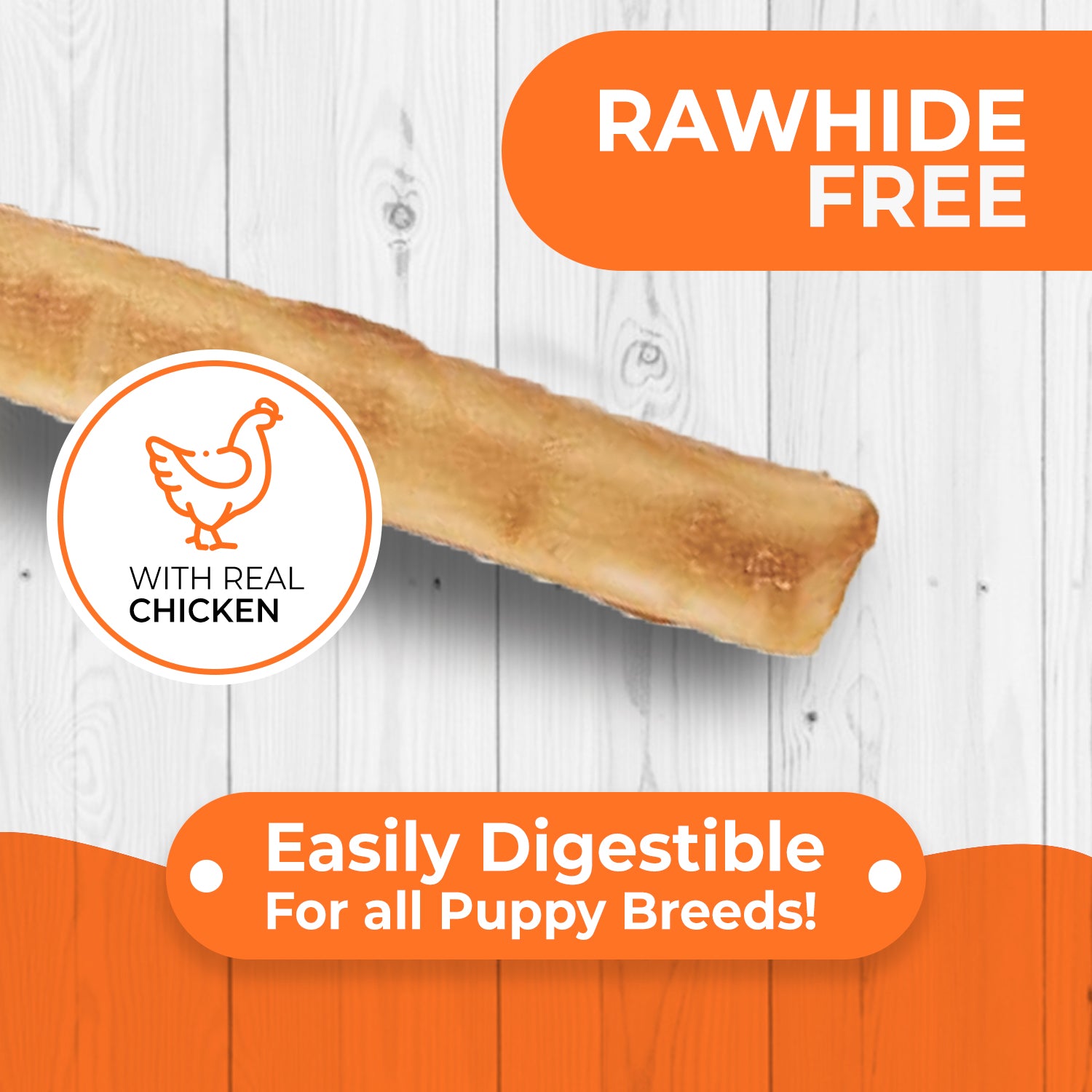 Canine Naturals Puppy Recipe Chew - 7" Roll (2 Pk)