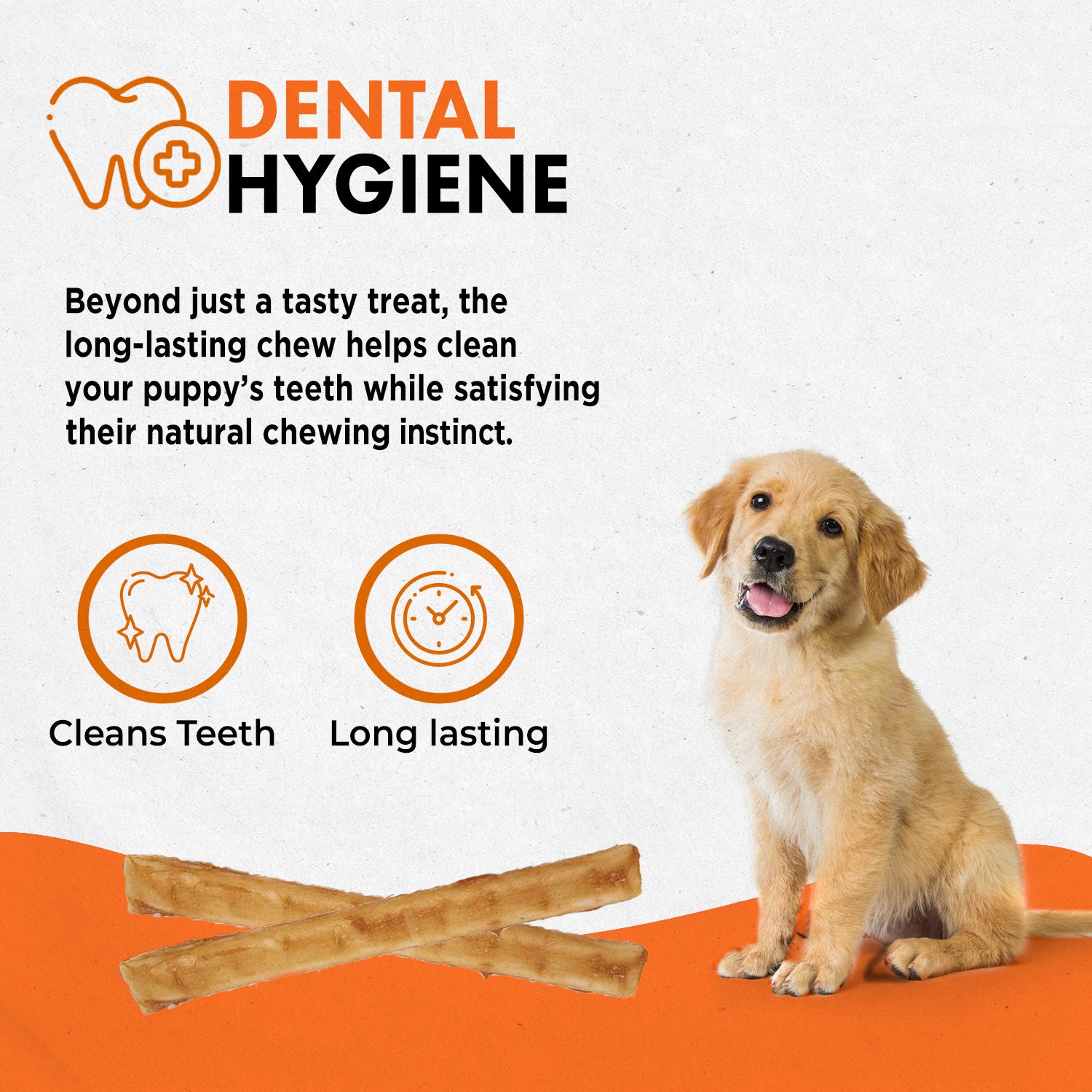 Canine Naturals Puppy Recipe Chew - 7" Roll (2 Pk) - Image 4