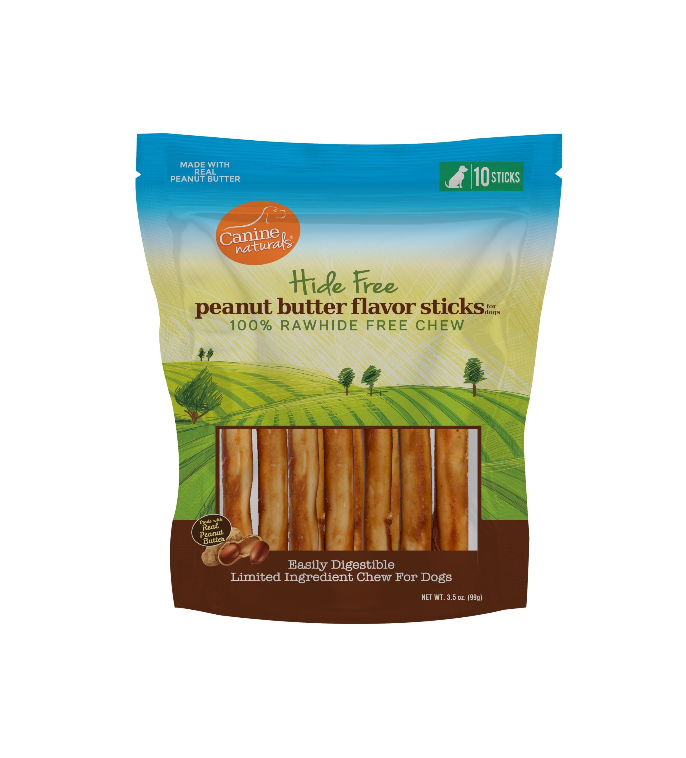 Canine Naturals Natural Peanut Butter Chew - 5" Stick - Image 2